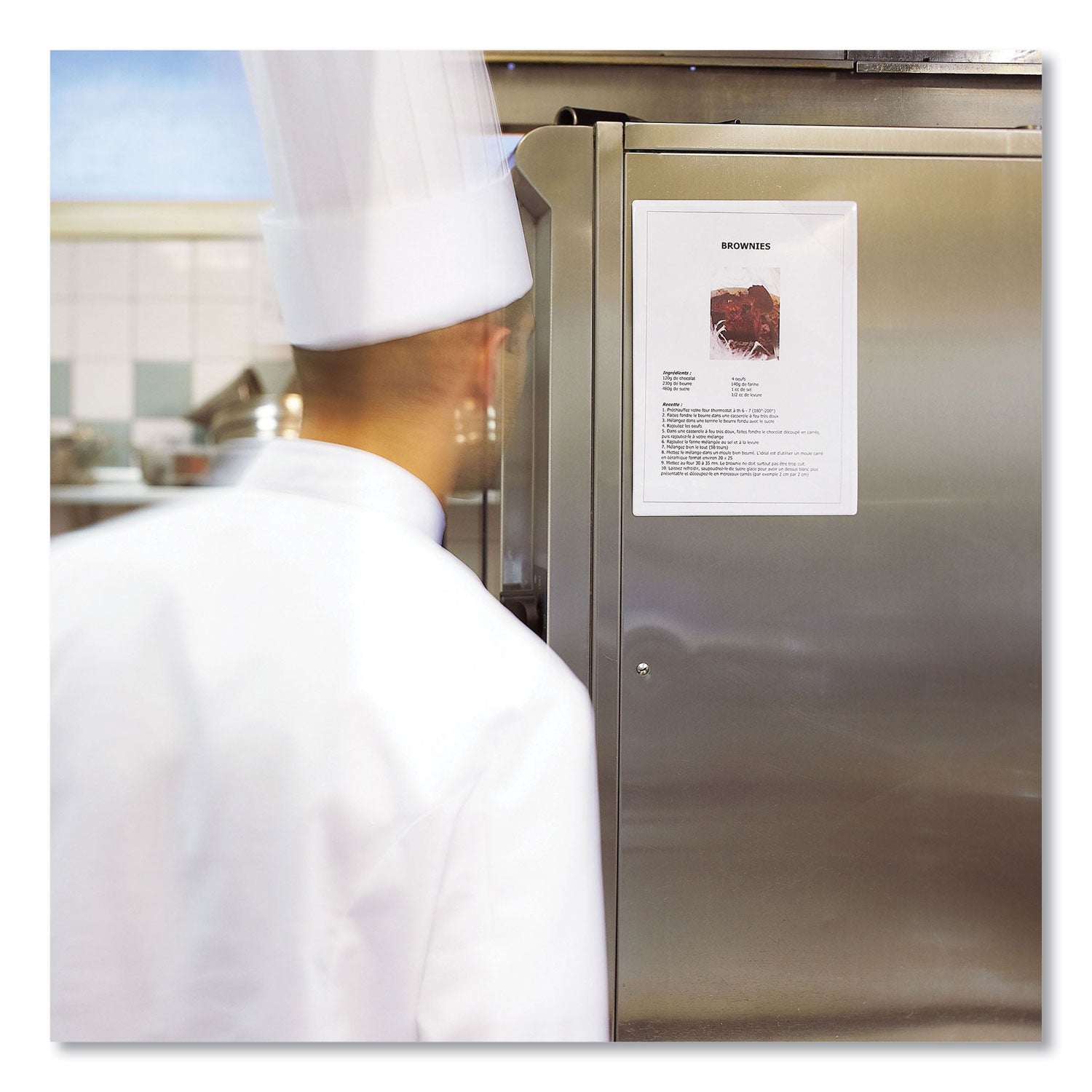 djois® by Tarifold Easy Load Magnetic Pocket with Corner Closure, 14 x 11, Clear Frame, 5/Pack - Bloom Skins