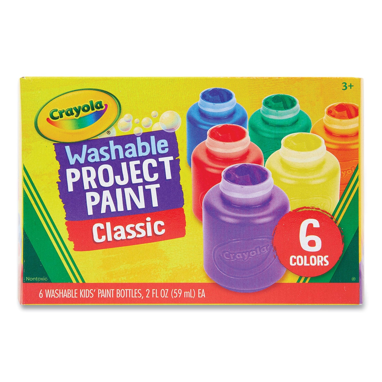 Washable Paint | 6-Pack Assorted Colors
