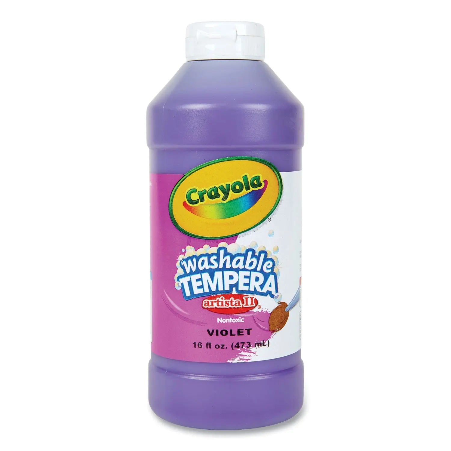 Crayola® Artista Ii Washable Tempera Paint, Violet, 16 Oz Bottle