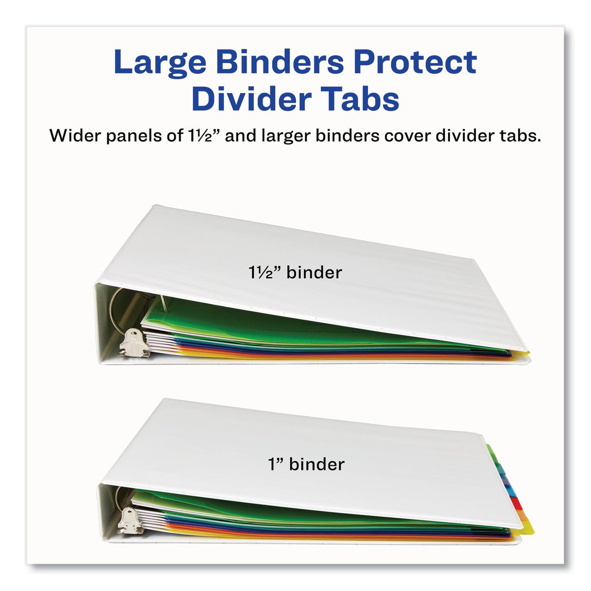 Avery® Insertable Big Tab Plastic 2-Pocket Dividers, 8-Tab, 11.13 X 9.25, Assorted, 1 Set