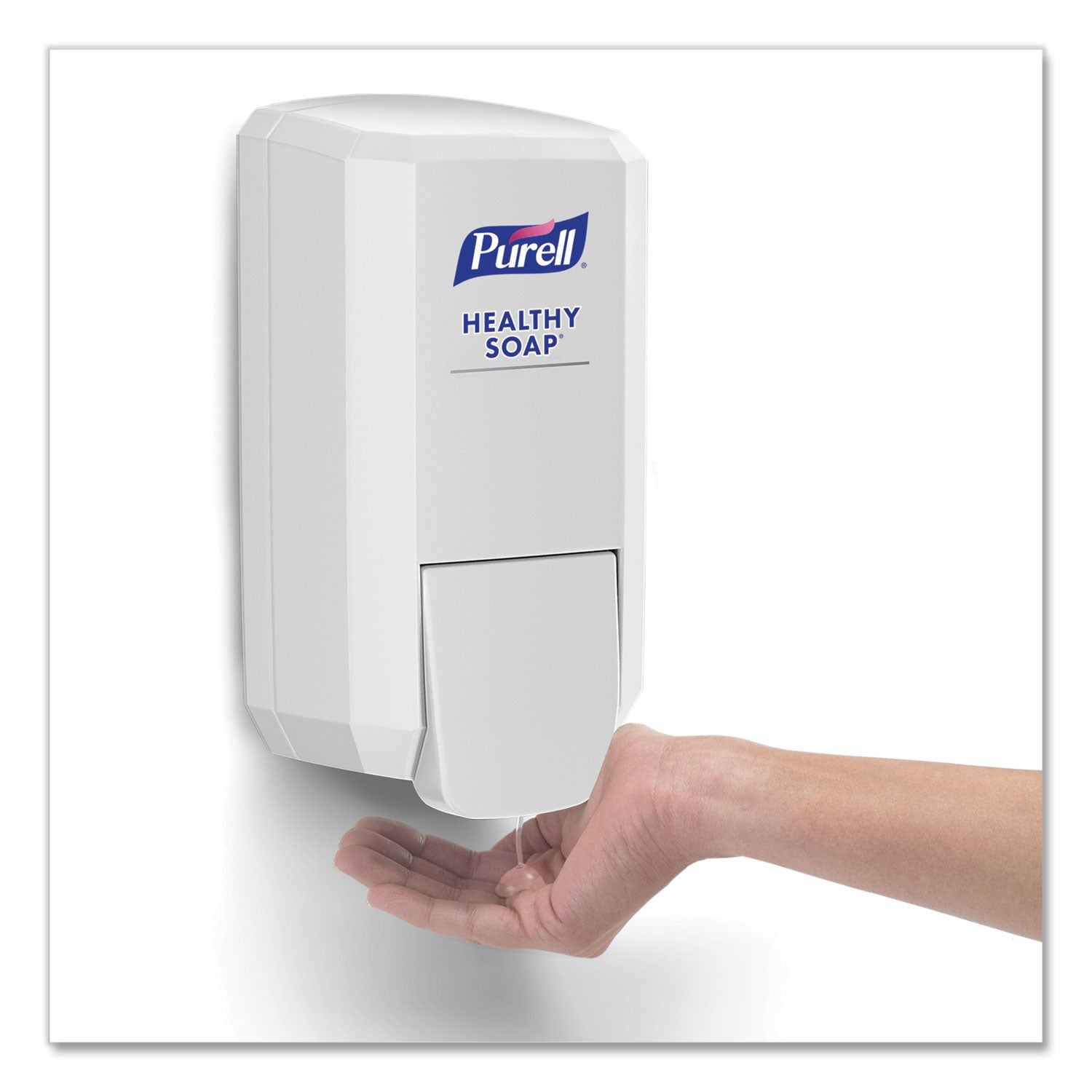 PURELL® CS2 Healthy Soap Dispenser, 1,000 mL, 5.14" x 3.88" x 10", White, 6/Carton - Bloom Skins