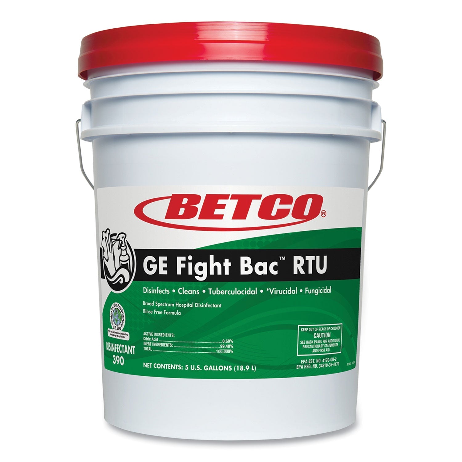 Fight Bac RTU Disinfectant | Betco® Fresh, 5 Gal
