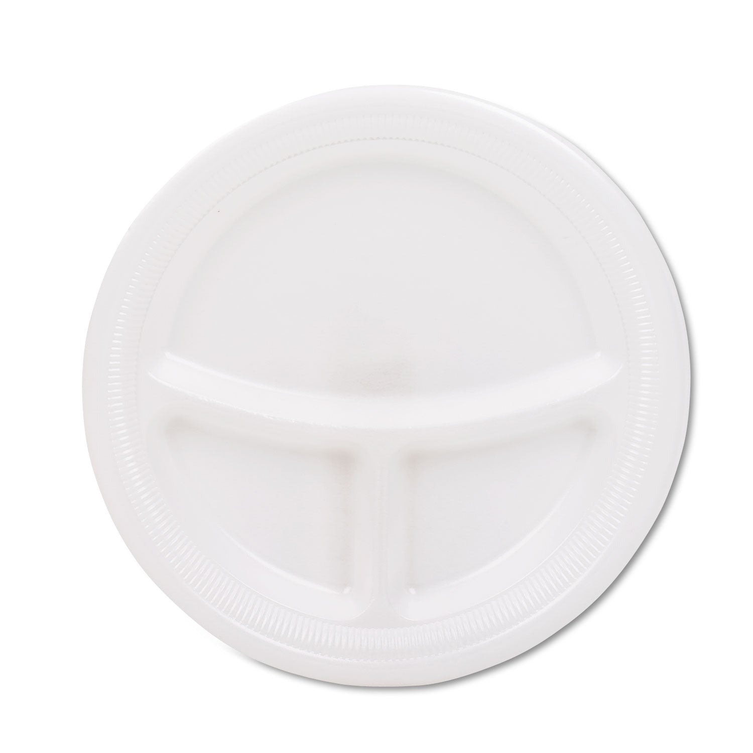 Dart® 9" 3-Compartment Foam Plates | 125/Pack