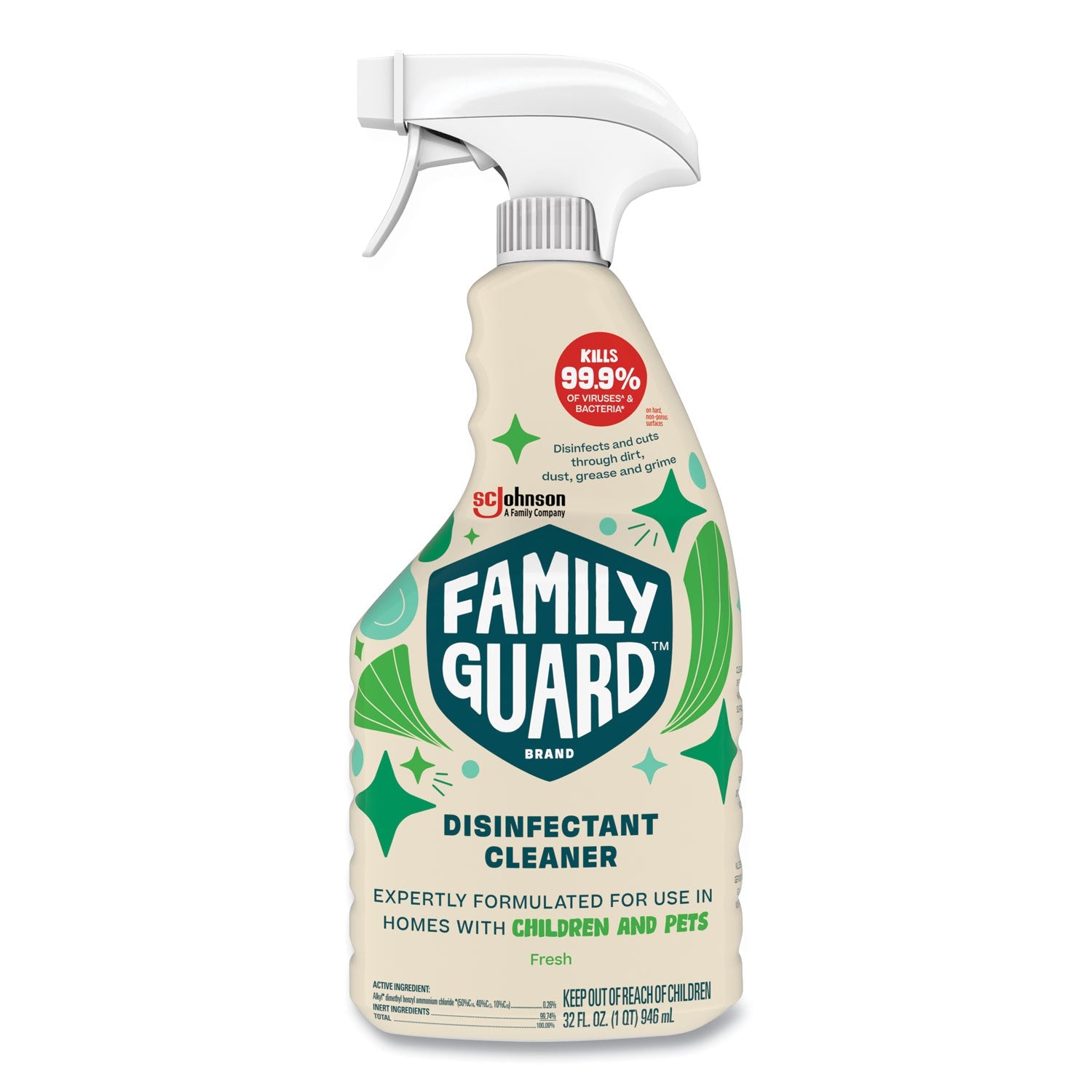 Disinfectant | Family Guard™ Fresh Scent 32oz 8-Ct