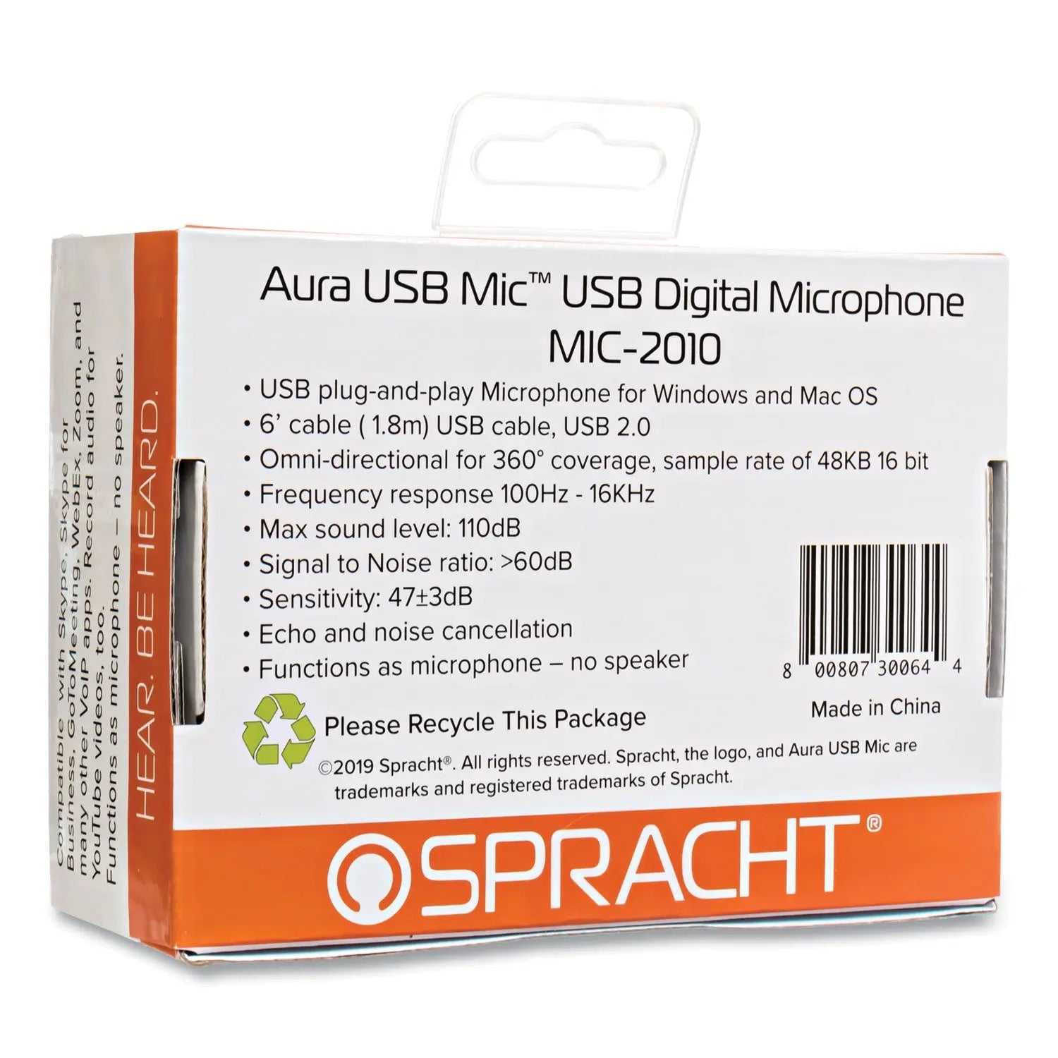 Spracht Mic2010 Digital Usb Microphone, Black - Bloom Skins