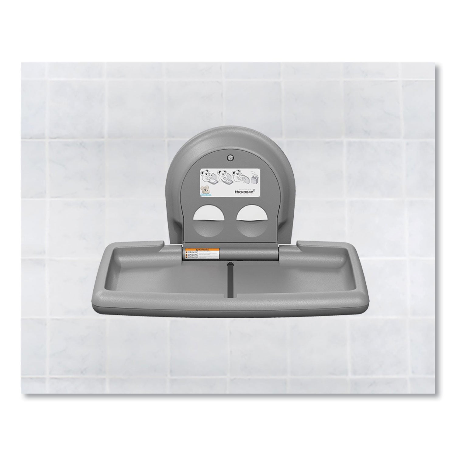 Koala Kare Baby Changing Station | Horizontal Gray
