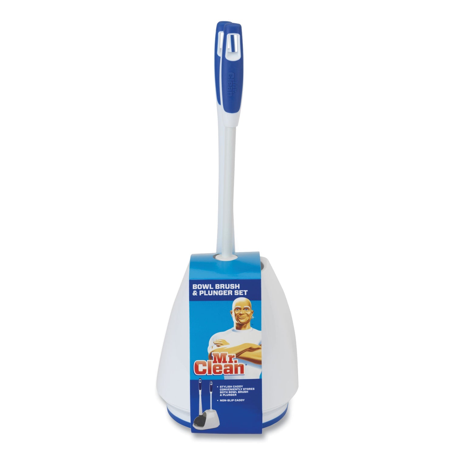 Mr. Clean Turbo Plunger And Bowl Brush Set | White
