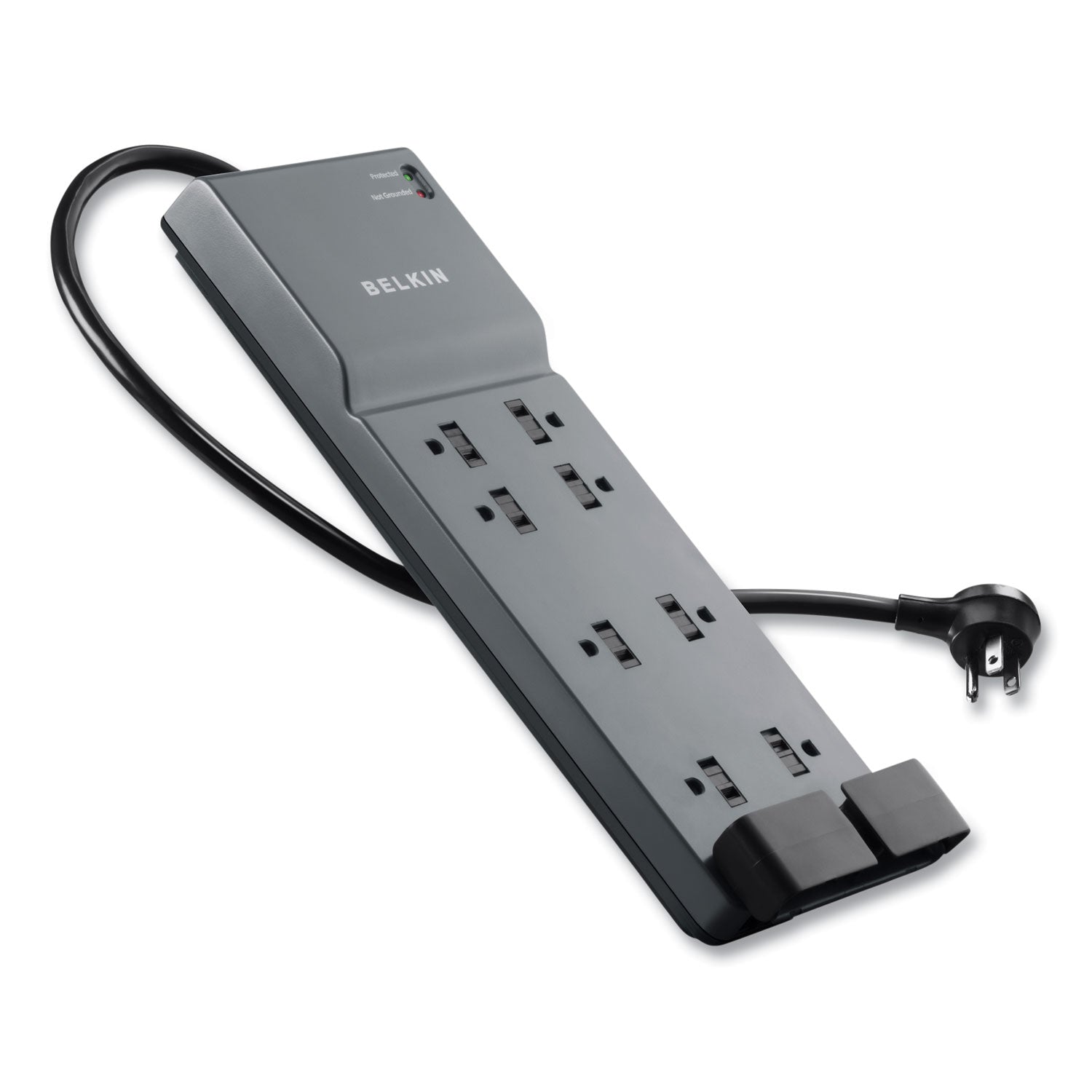 Belkin® Home/Office Surge Protector, 8 AC Outlets, 6 ft Cord, 3,390 J, White