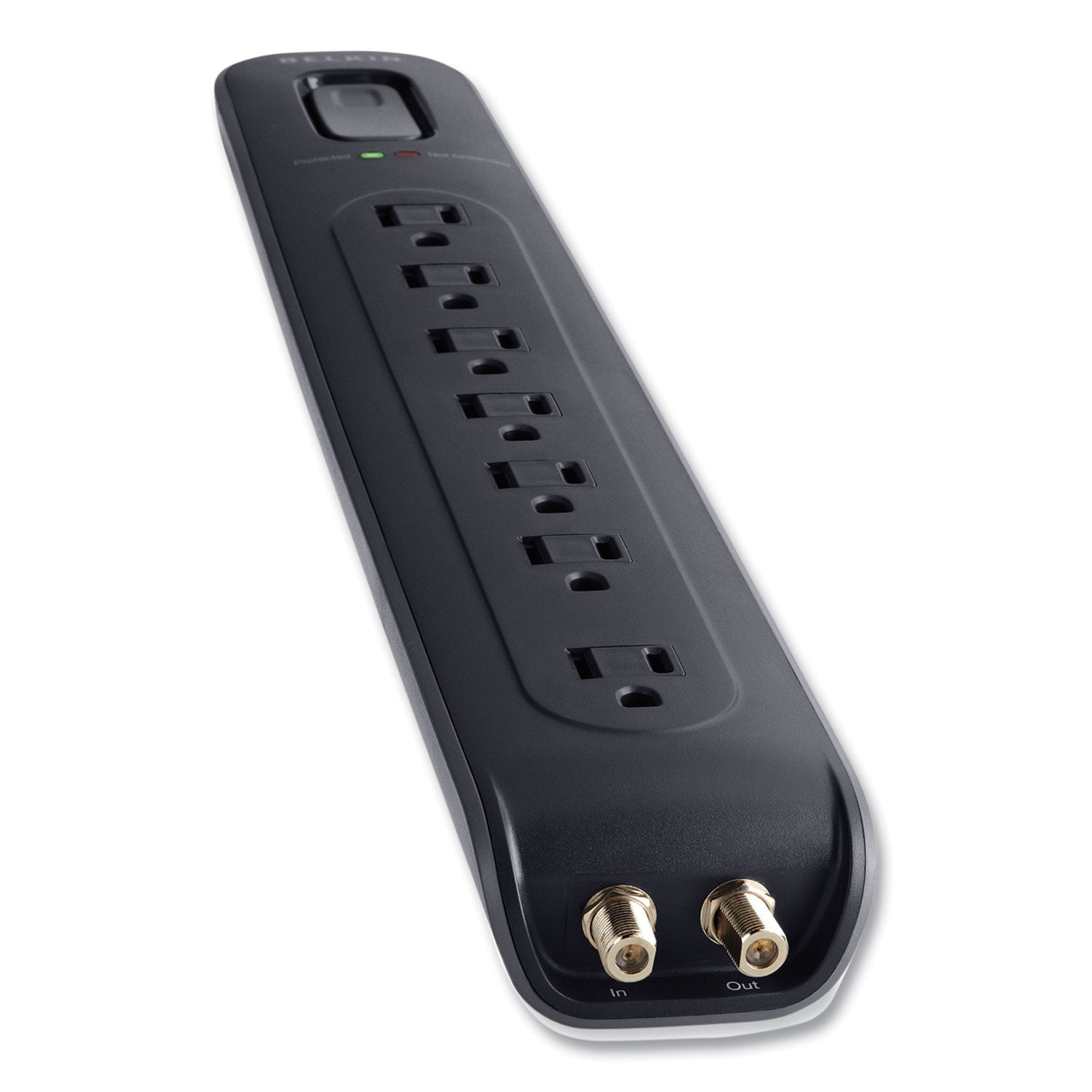 Belkin® Ultimate Surge Protector, 7 AC Outlets, 4 ft Cord, 2,000 J, Black