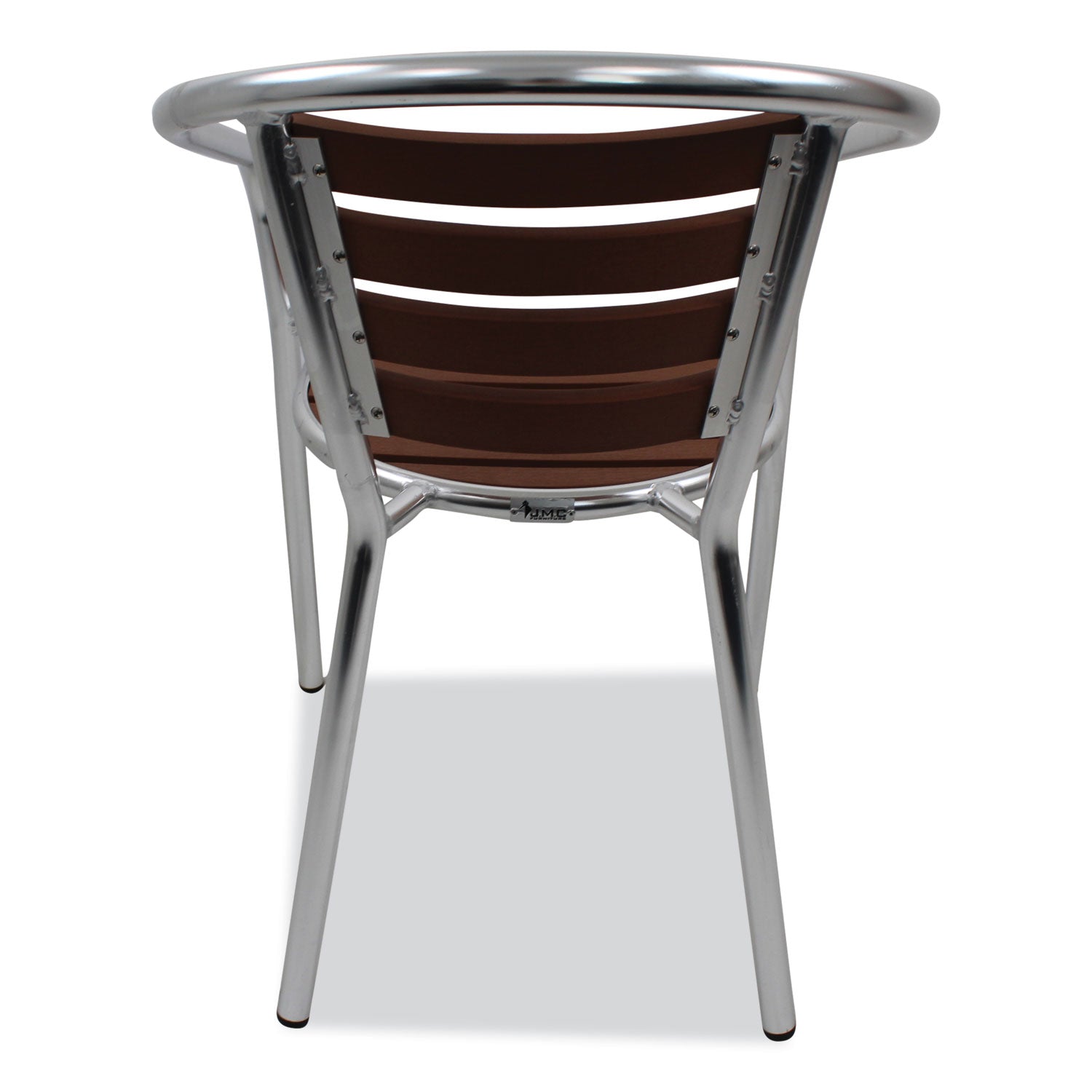 JMC Furniture Pinzon Series Chairs, Support Up to 300 lb, 18" Seat Height, Tan/Silver Seat, Tan/Silver Back, Silver Base