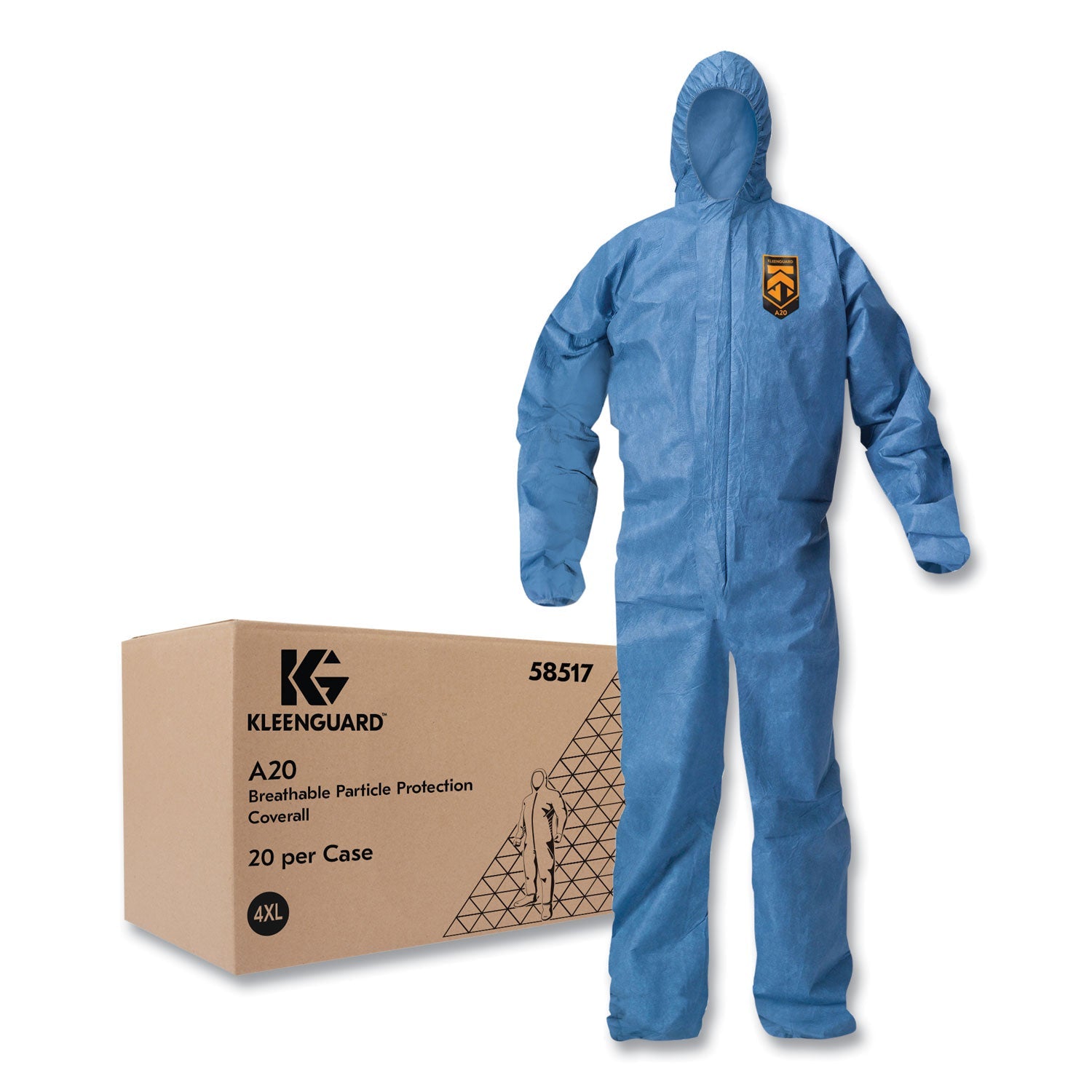 KleenGuard A20 Hooded Coveralls | 4X-Large Blue