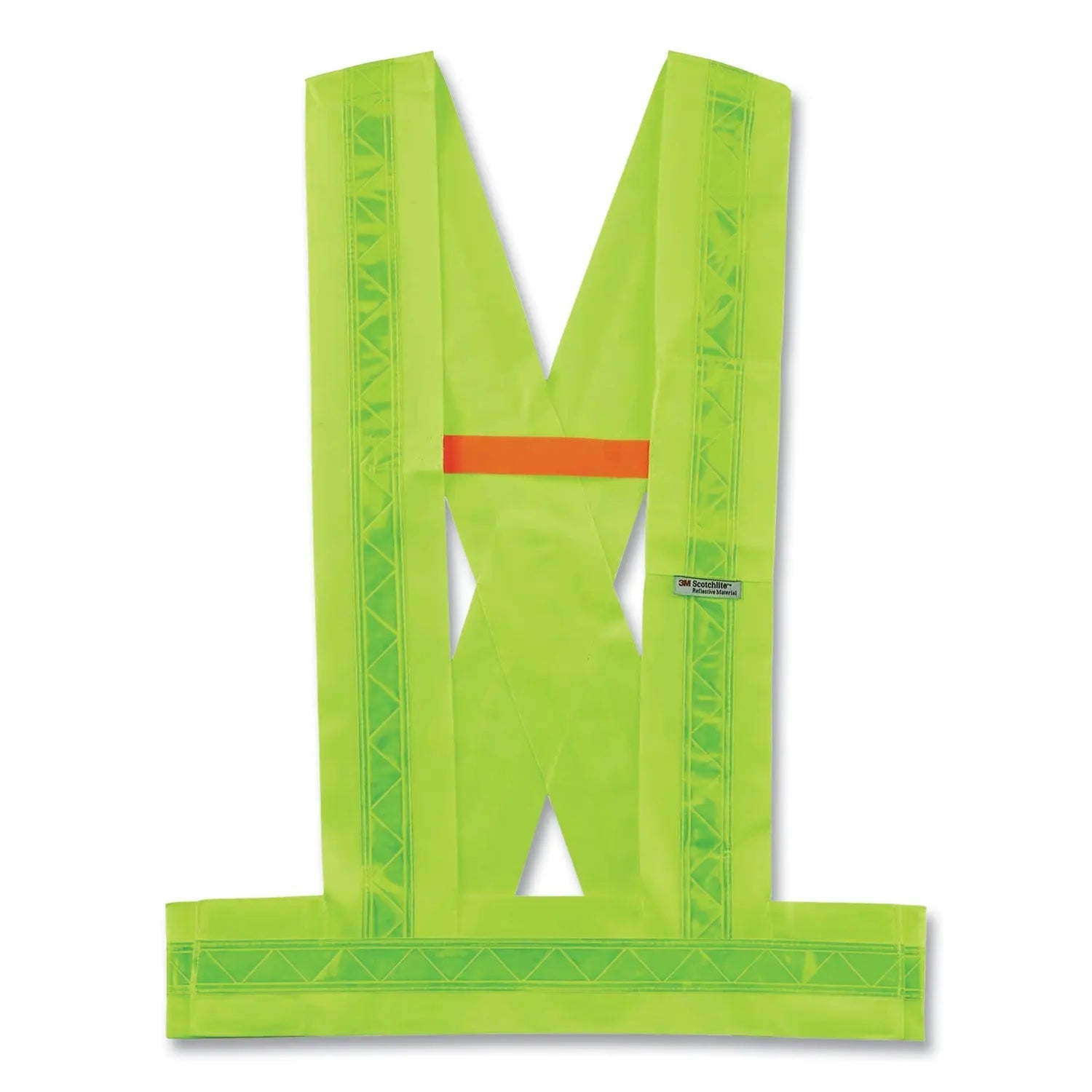 ergodyne® GloWear 8140BA Class 1 Breakaway Sash, Polyester, 3X-Large Plus, Lime