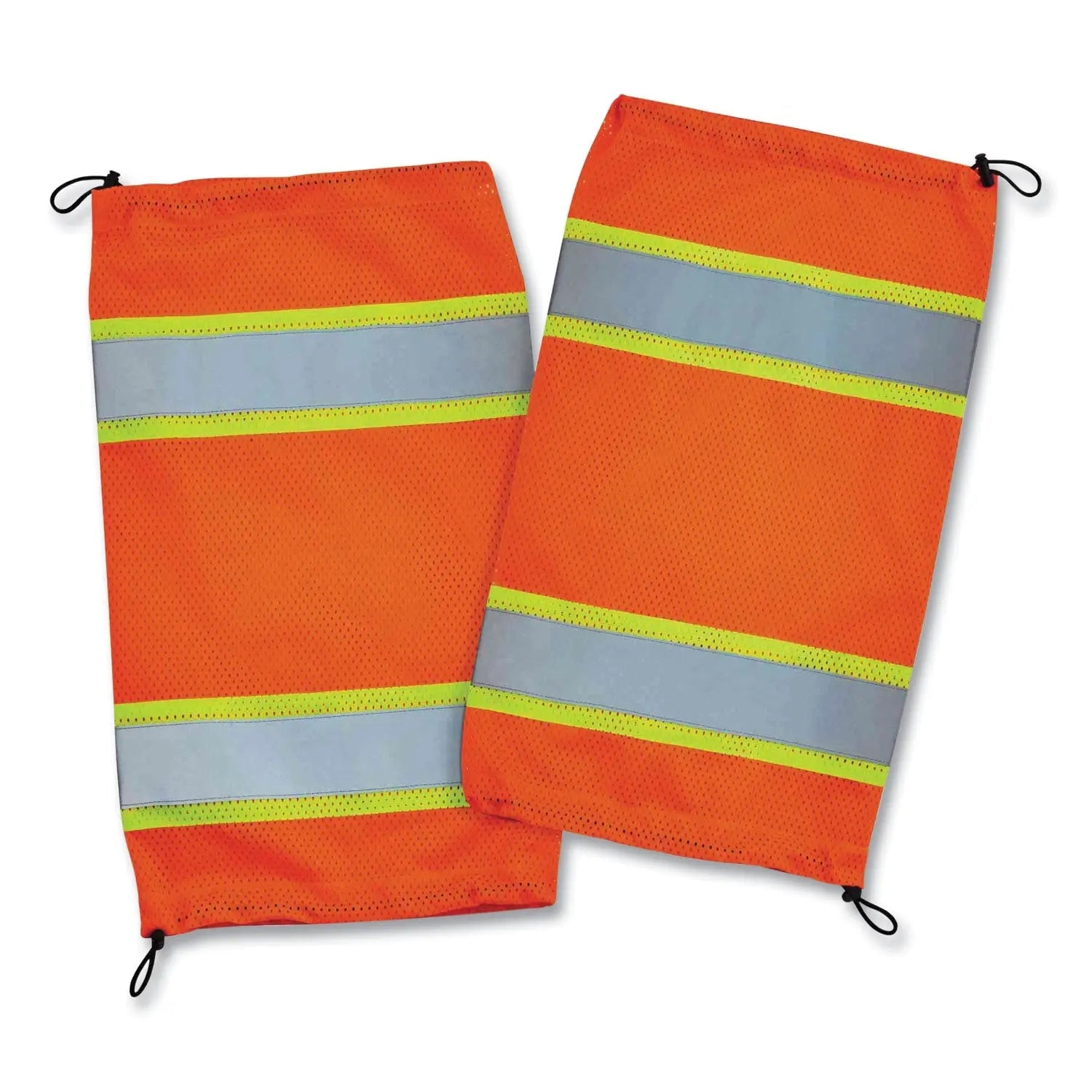ergodyne® GloWear 8009 Class E Two-Tone Mesh Leg Gaiters, One Size Fits Most, Orange