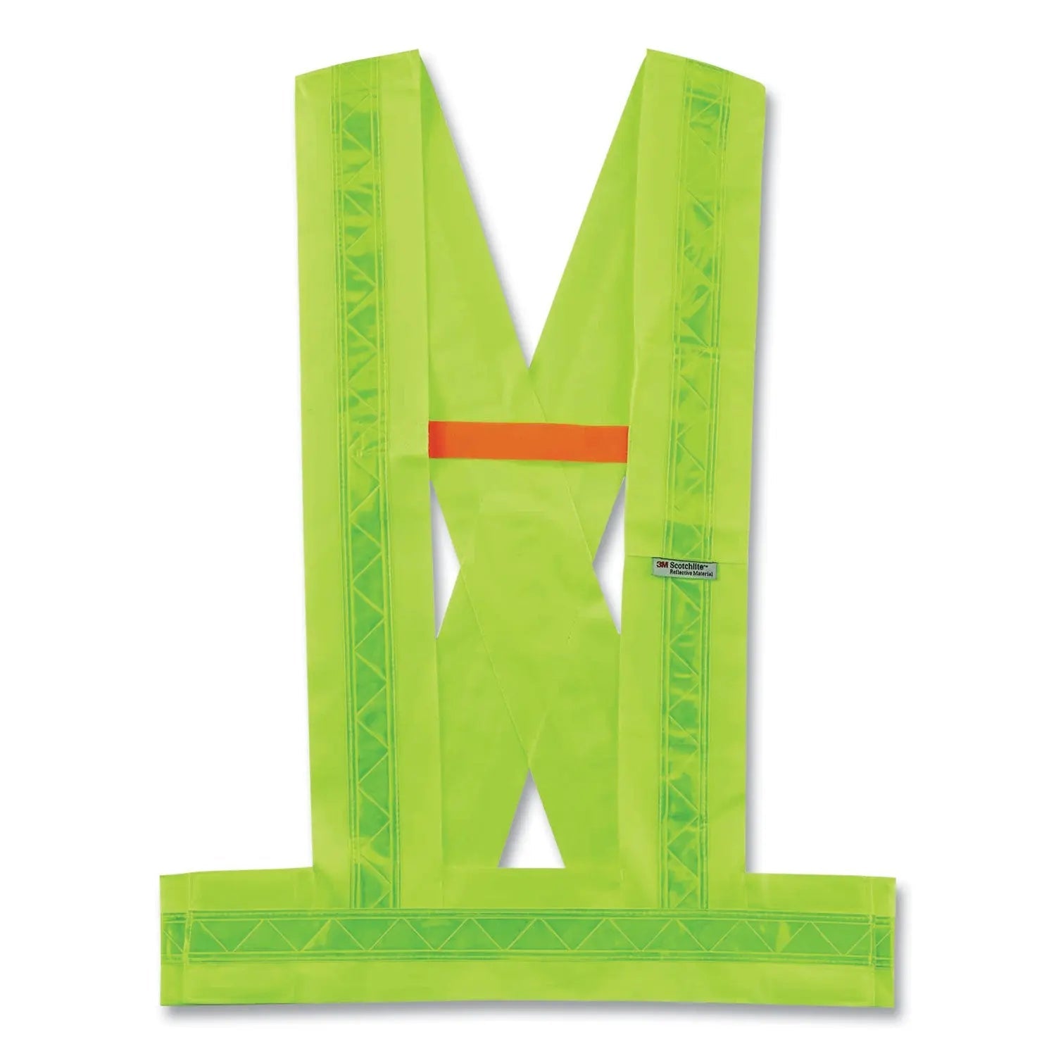 ergodyne® GloWear 8140BA Class 1 Breakaway Sash, Polyester, Medium/Large, Lime