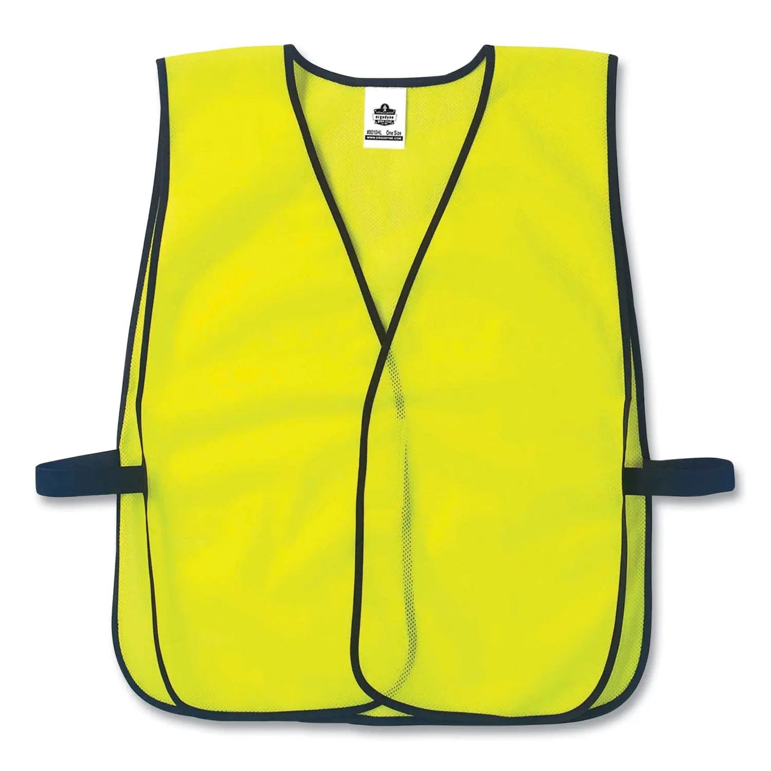 ergodyne® GloWear 8010HL Non-Certified Economy Vest, Polyester, One Size Fits Most, Lime