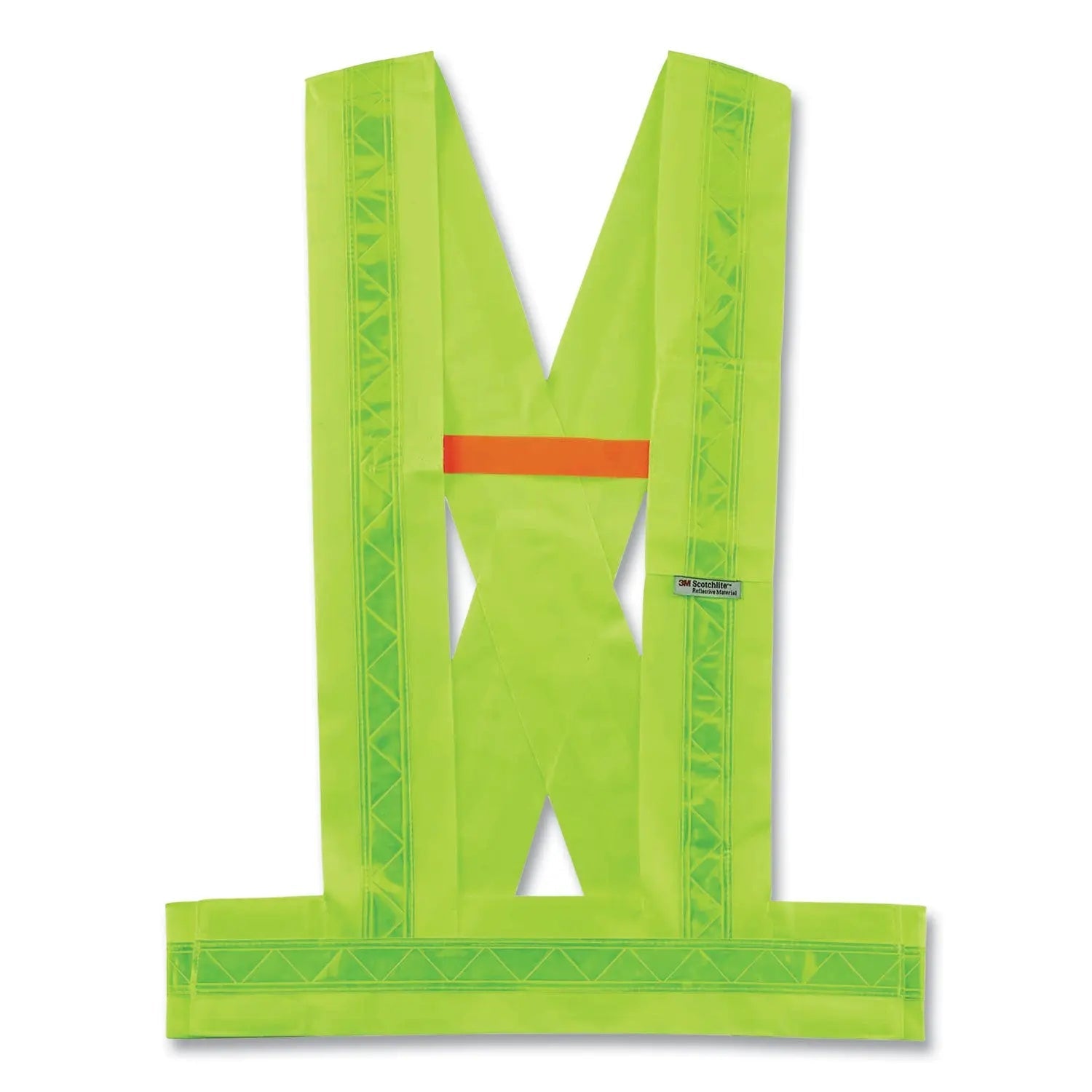 ergodyne® GloWear 8140BA Class 1 Breakaway Sash, Polyester, X-Large/2X-Large, Lime