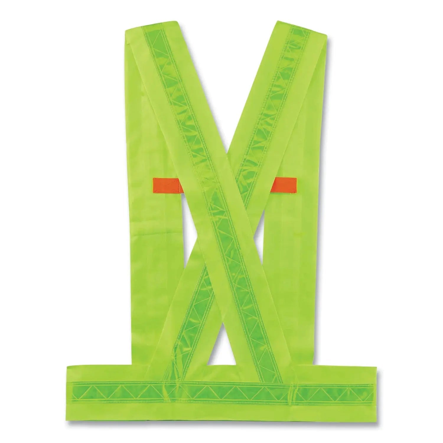 ergodyne® GloWear 8140BA Class 1 Breakaway Sash, Polyester, 3X-Large Plus, Lime