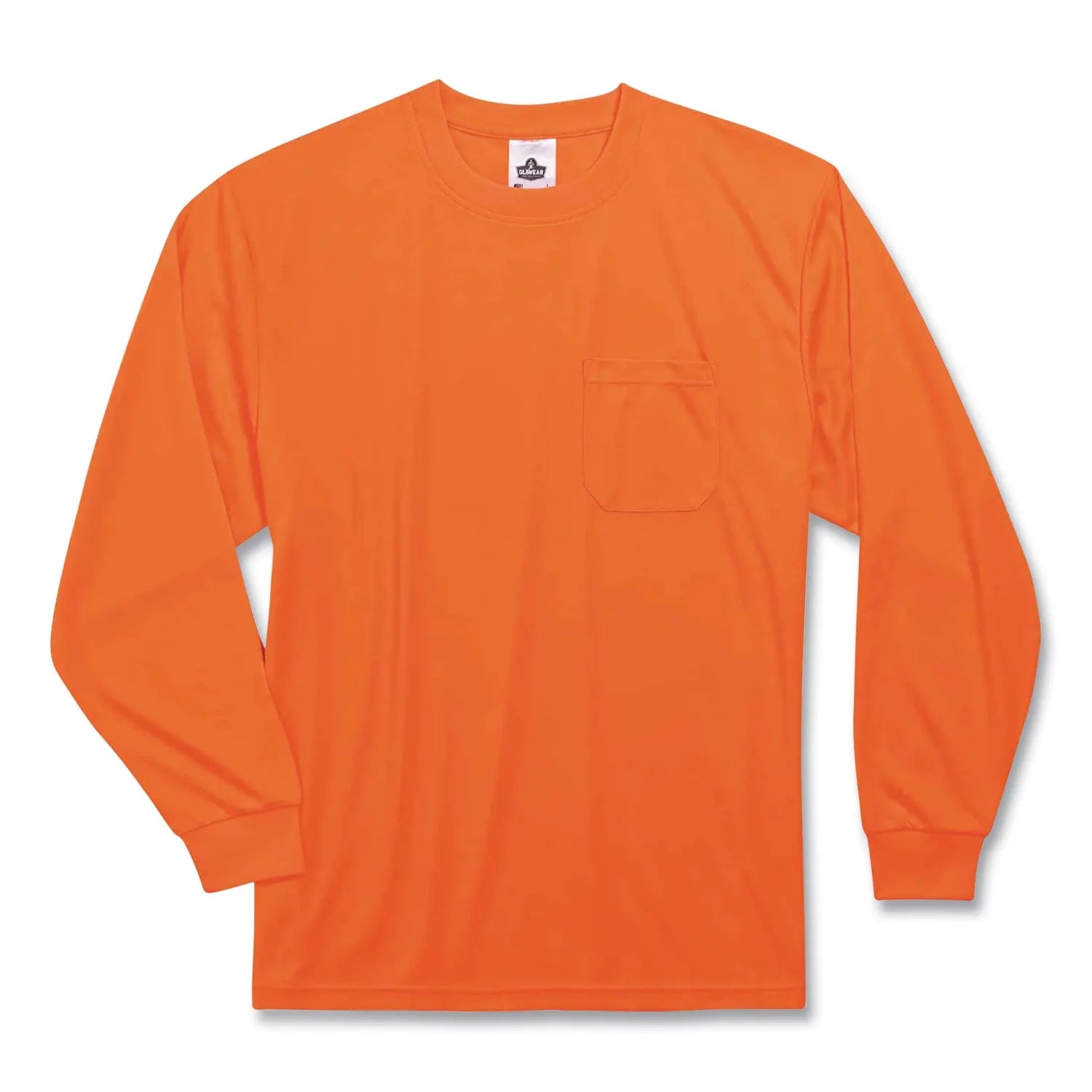 ergodyne® GloWear 8091 Non-Certified Hi-Vis Long Sleeve Shirt, 5X-Large, Orange