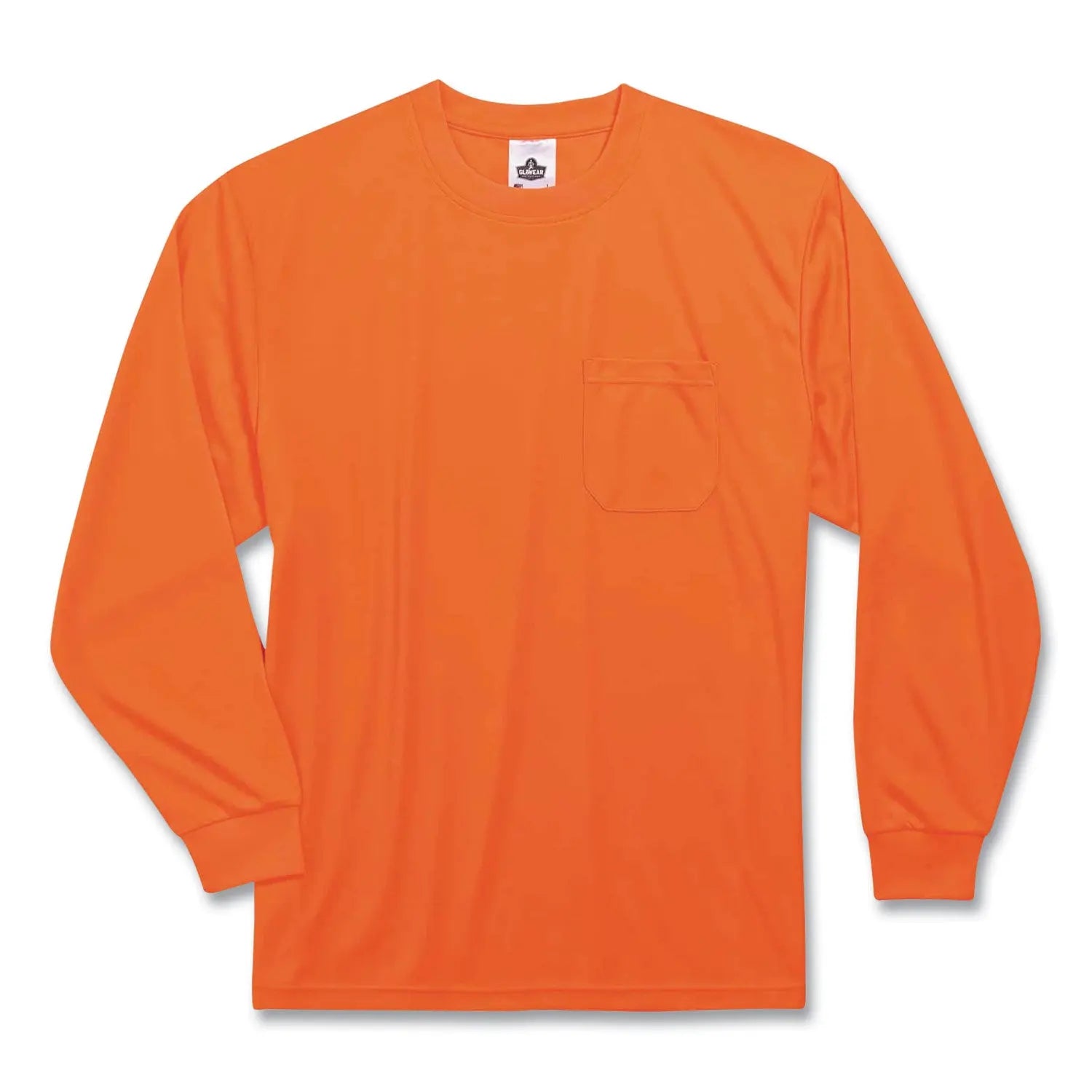 ergodyne® GloWear 8091 Non-Certified Hi-Vis Long Sleeve Shirt, Small, Orange