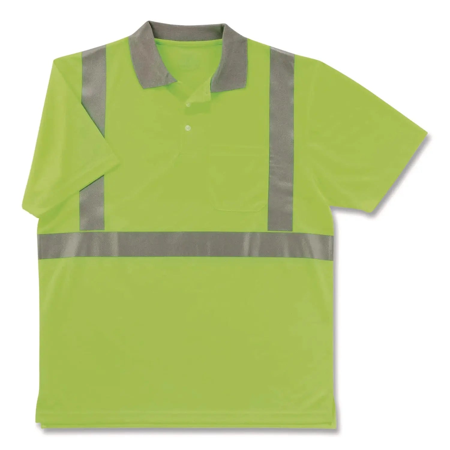 ergodyne® GloWear 8295 Class 2 Hi-Vis Polo Shirt, Medium, Lime