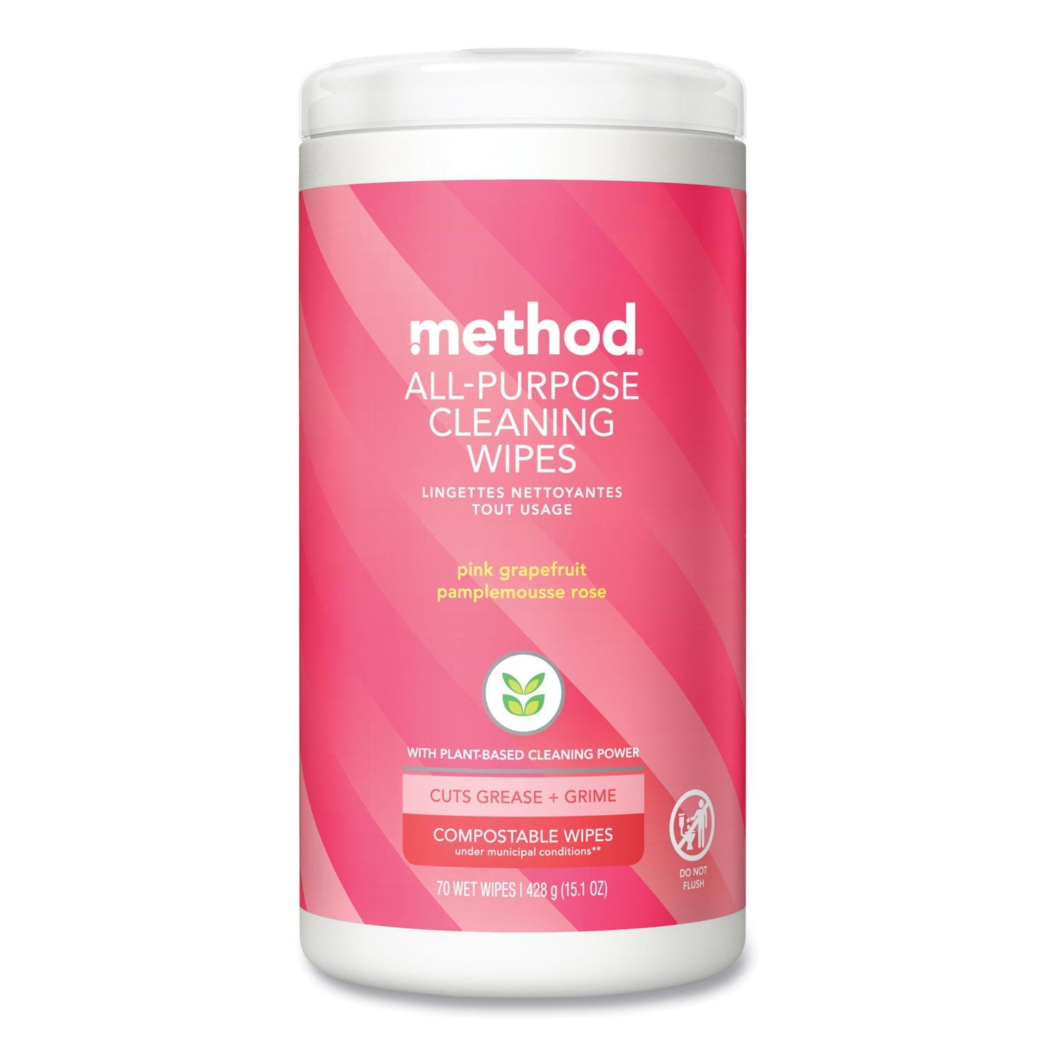 Method All Purpose Wipes | Pink Grapefruit, 70ct