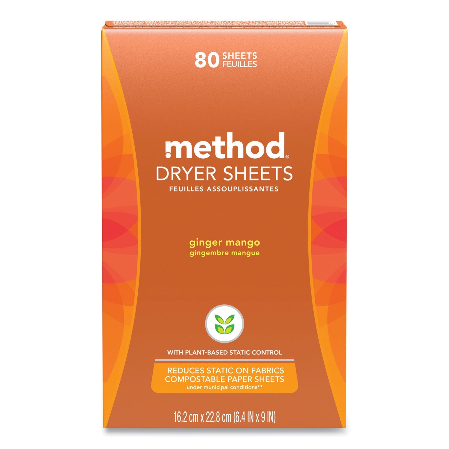Method Dryer Sheets | Ginger Mango, 80-ct