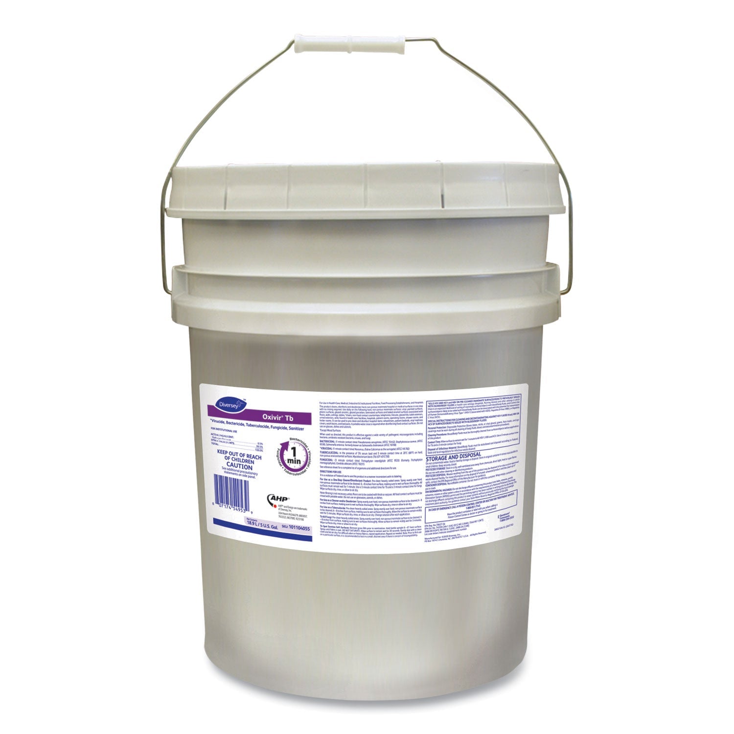 Oxivir Tb Ready To Use | Diversey™ 5 Gal Pail