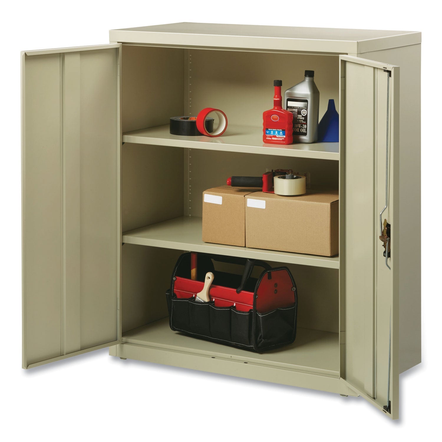 Alera Economy Assembled Storage Cabinets | Putty