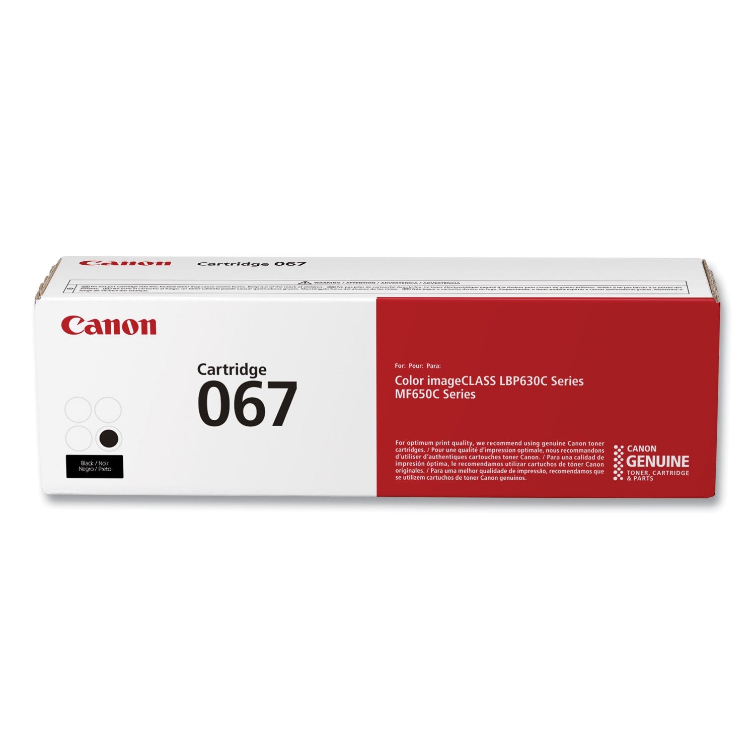 Canon 067 Toner Cartridge | Black, 1,350 Pages