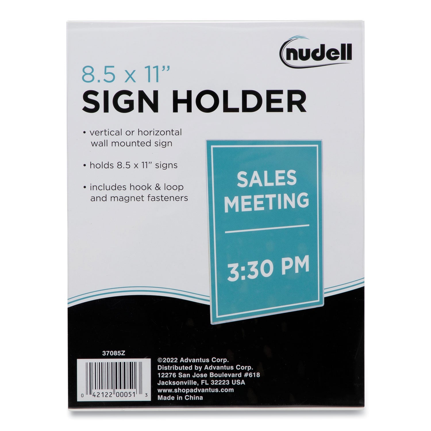 Mountable Sign Holder | 8.5x11, Clear