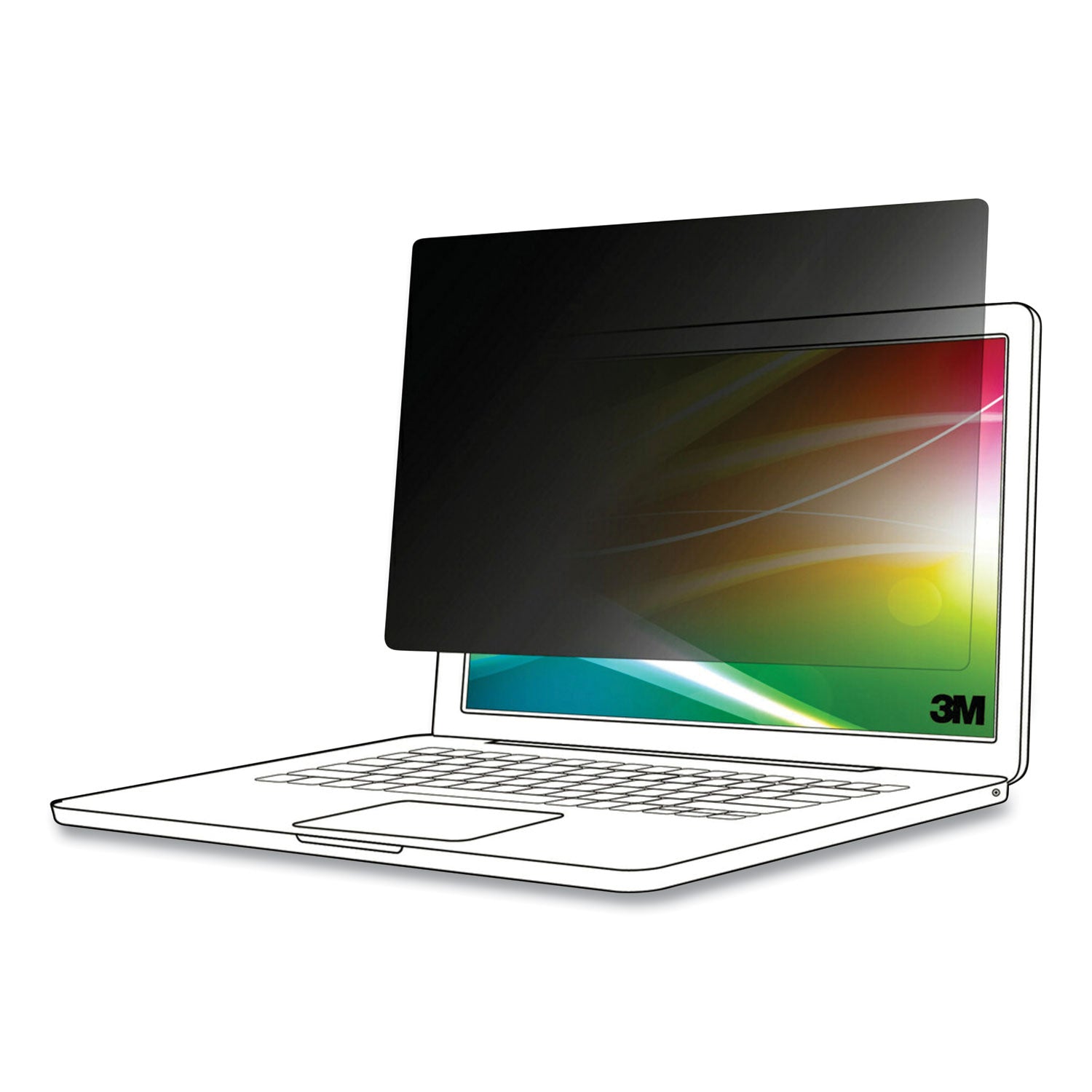 3M™ Bright Screen Privacy Filter for 12.5" Widescreen Laptop, 16:09 Aspect Ratio