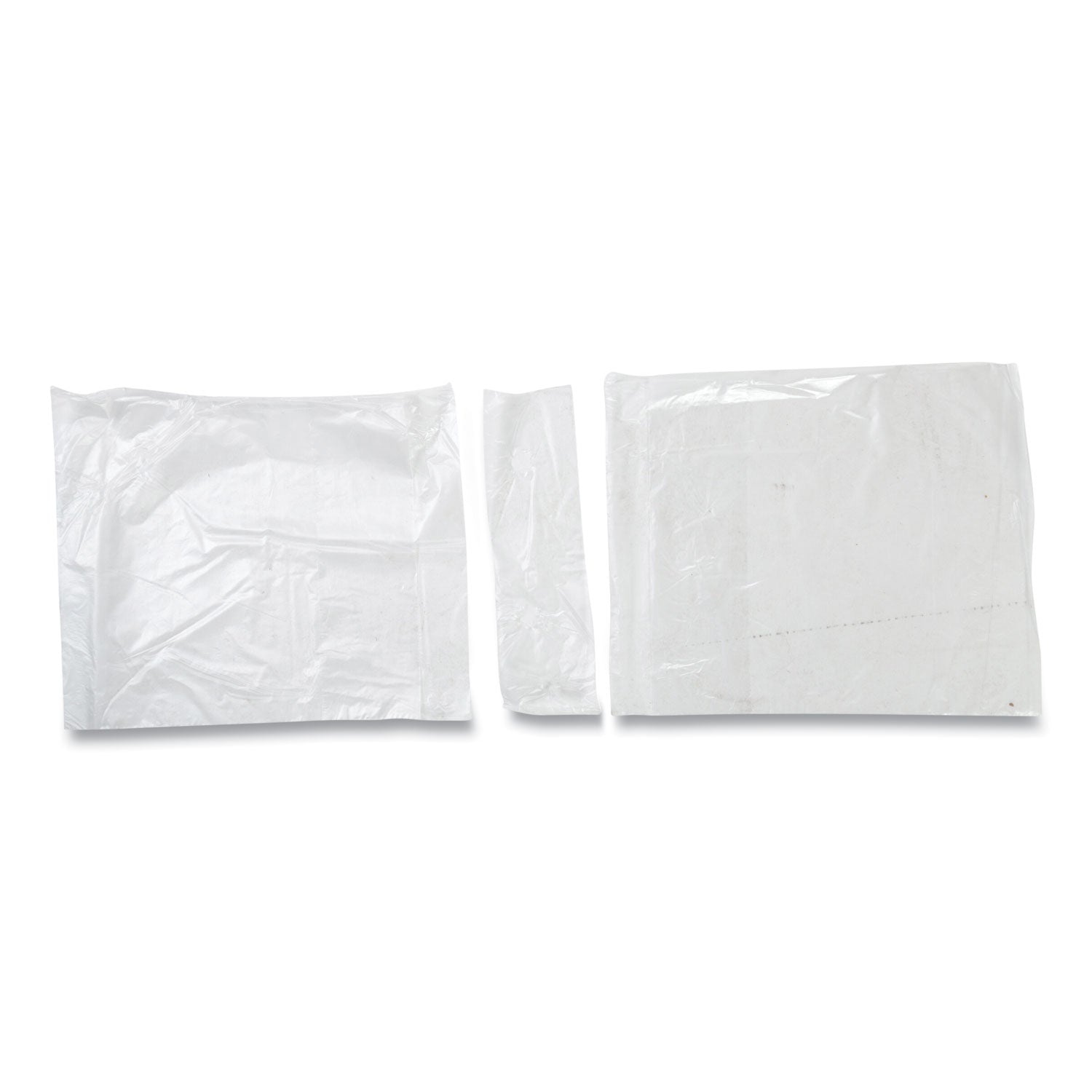 AmerCareRoyal® Saddle Bags, Fold-Top Closure, 0.59 mil, 7.99" x 6.49", Clear, 2,000/Carton - Bloom Skins