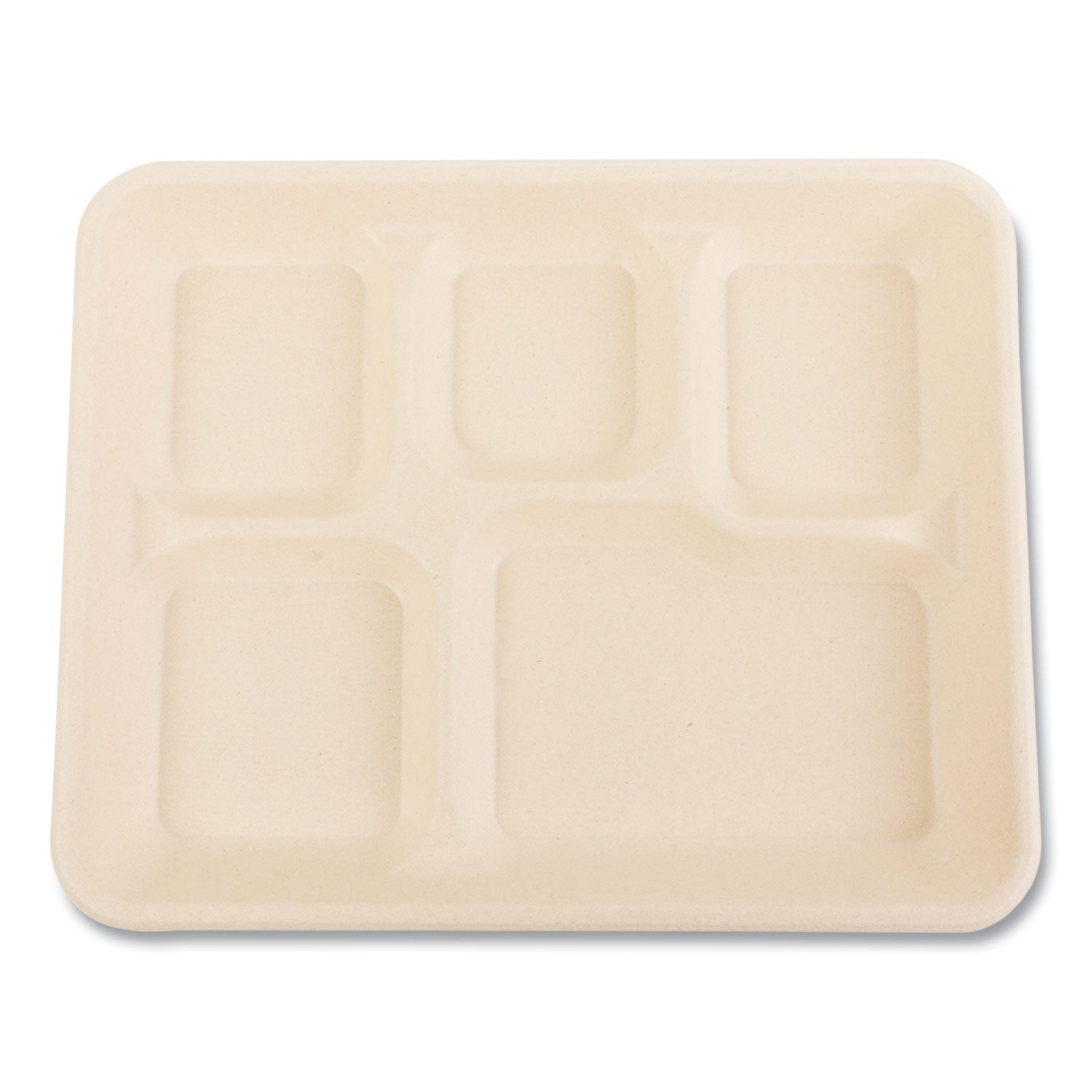 PFAS-Free Food Tray | Boardwalk® Bagasse 5-Cmp