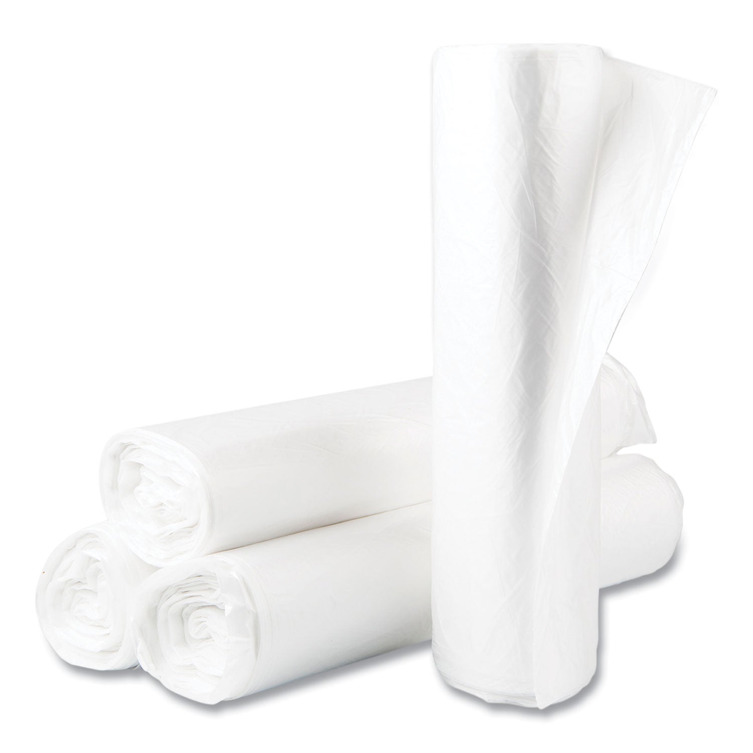 High-Density Can Liner | 45 Gal Natural, 25/Roll