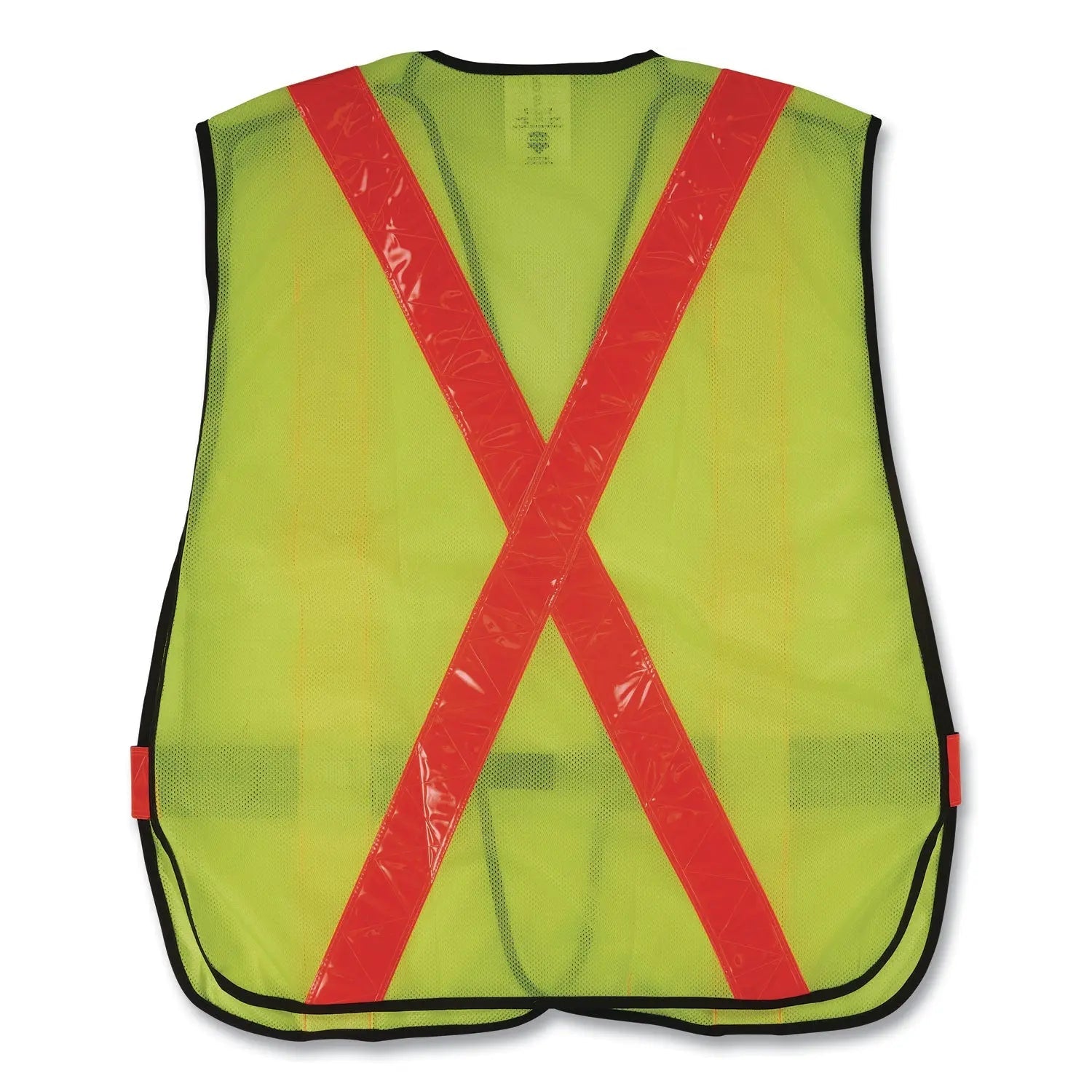 ergodyne® GloWear 8080BAX Non-Certified X-Back Hi-Vis Safety Vest, Polyester, One Size Fits Most, Lime/Orange