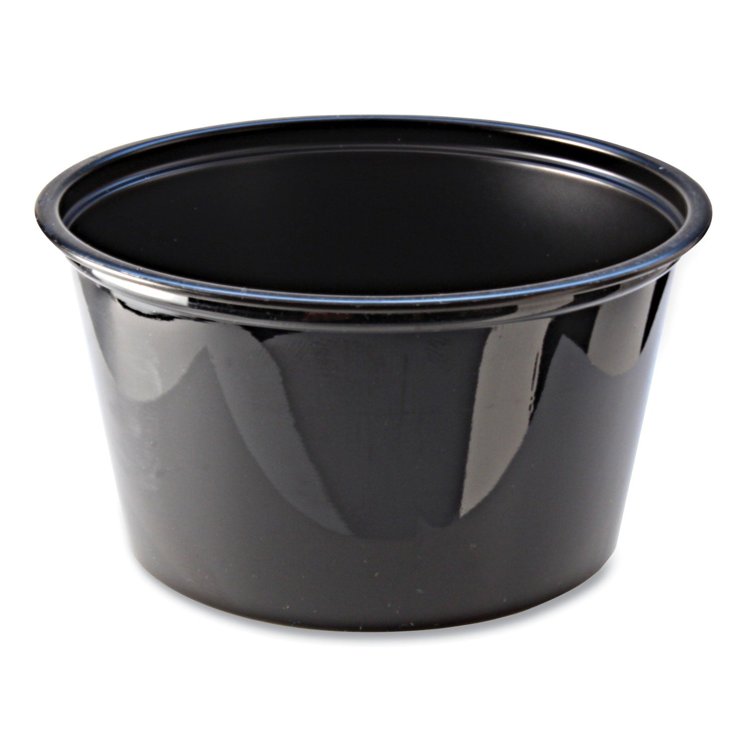 Portion Cups | 4oz Black Plastic