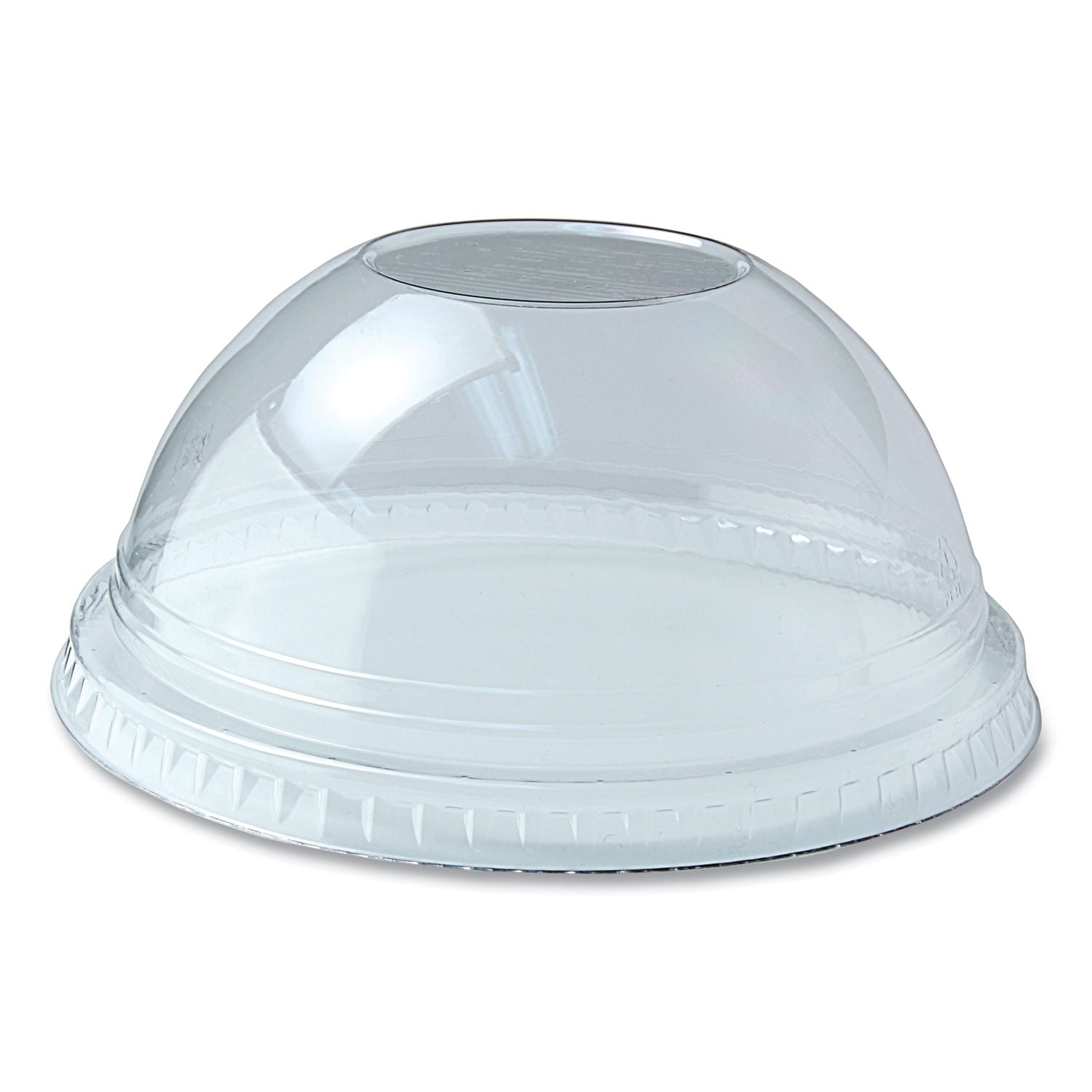 Fabri-Kal® Kal-Clear/Nexclear Drink Cup Lids, Dome Lid with 1" Hole, Fits 5 oz to 24 oz Cold Cups, Plastic, Clear, 1,000/Carton