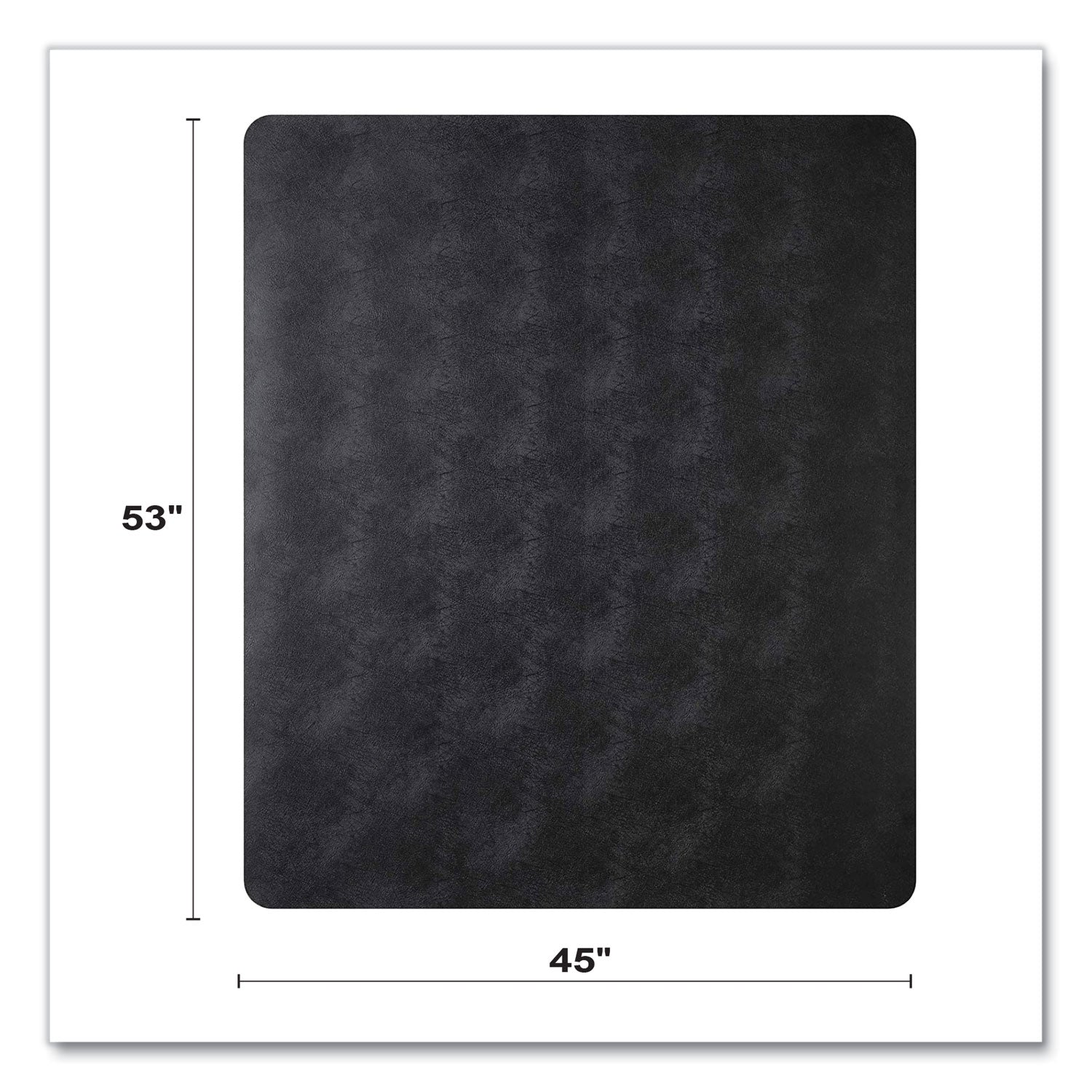 deflecto® Economat Hard Floor Chair Mat, Rectangular, 45 x 53, Black - Bloom Skins