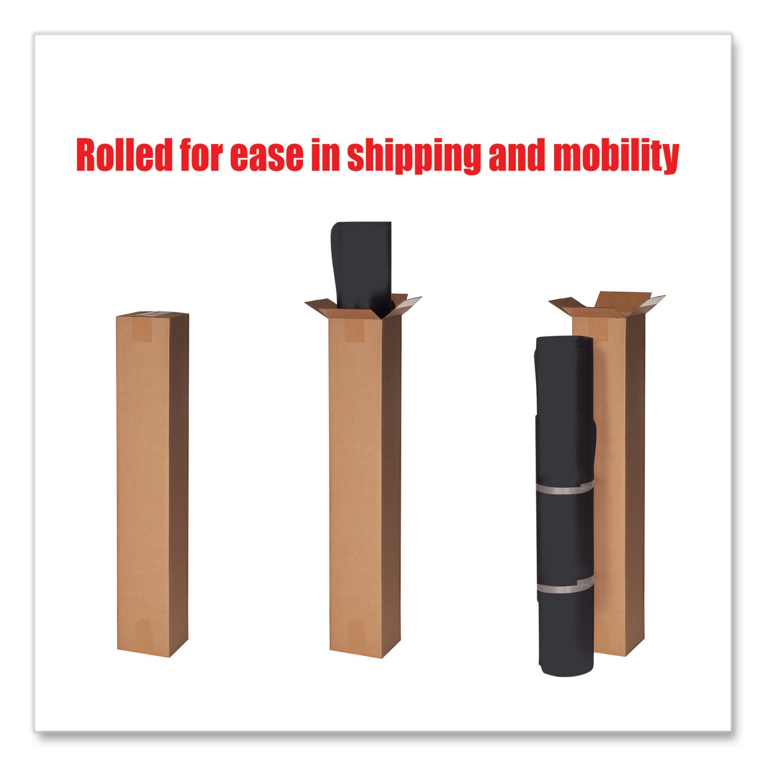 deflecto® Economat Hard Floor Chair Mat, Rectangular, 45 x 53, Black - Bloom Skins