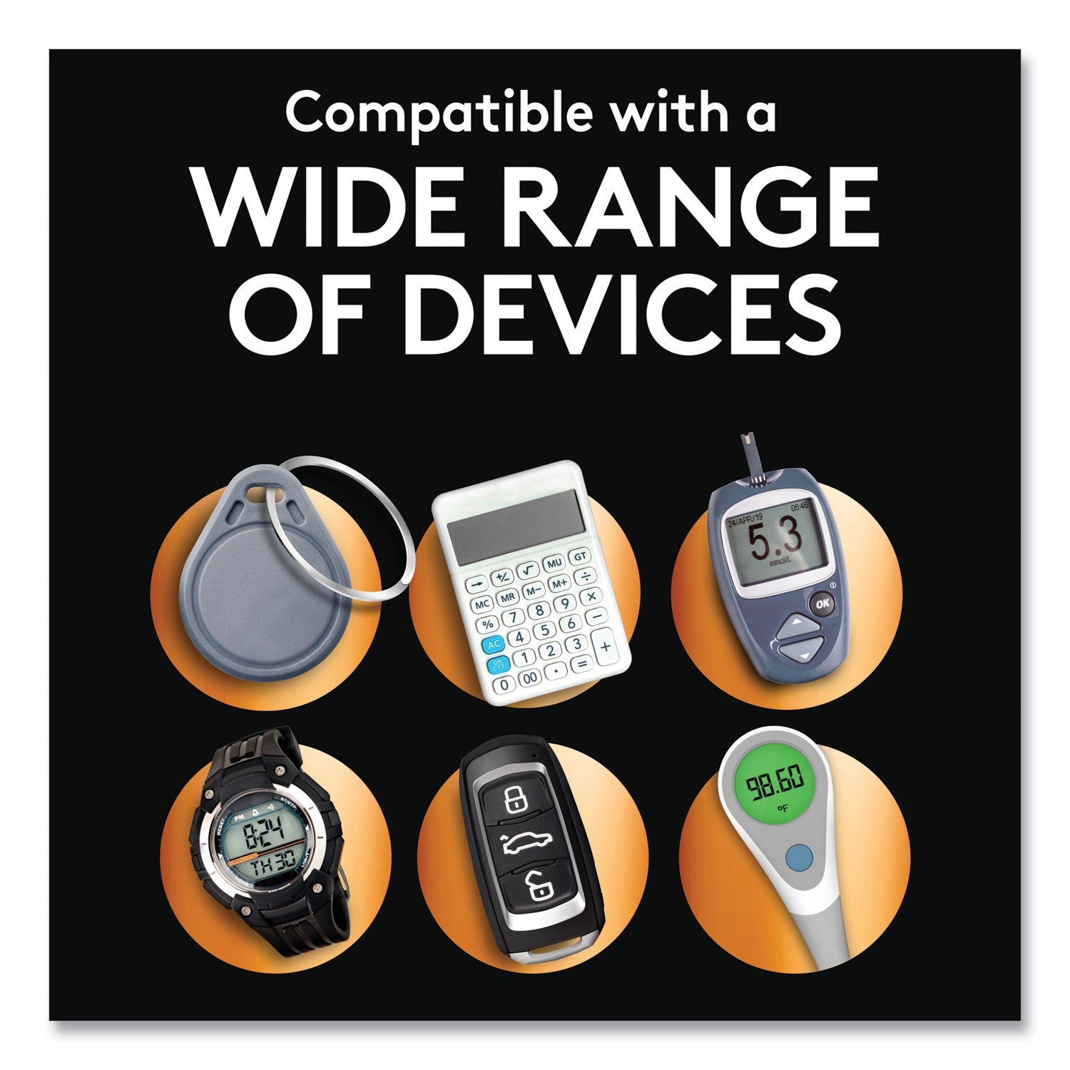 Duracell® Lithium Coin Batteries With Bitterant, 2032, 4/Pack