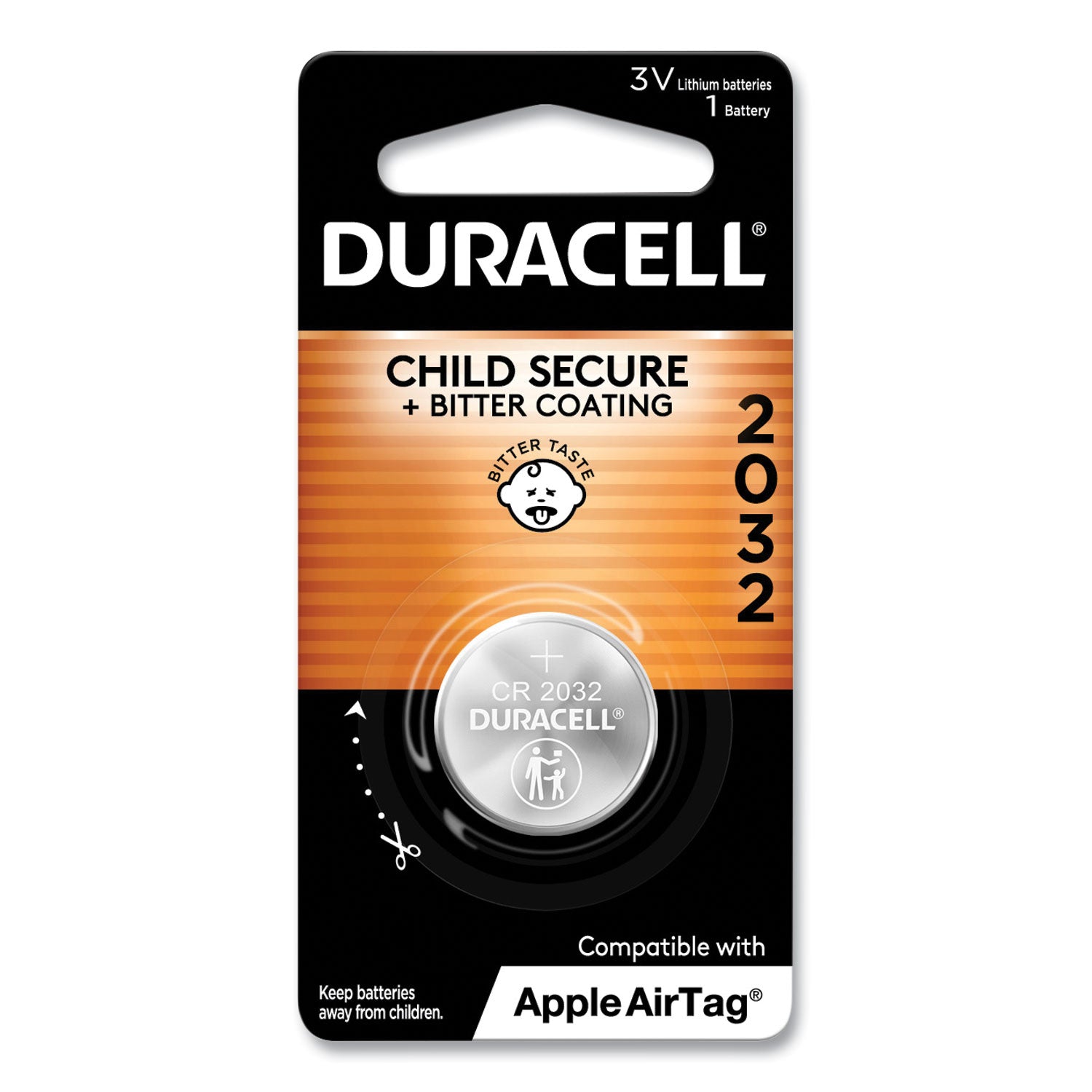 Duracell® Lithium Coin Batteries With Bitterant, 2032