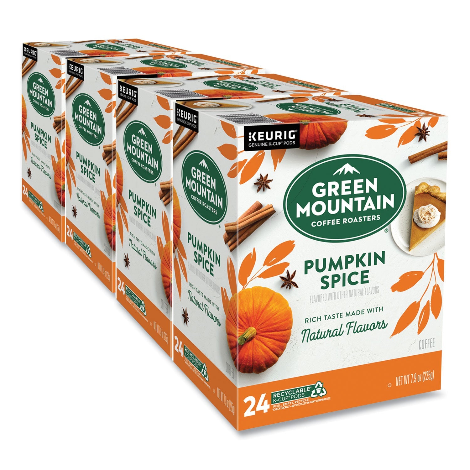 Green Mountain Coffee® Fair Trade Certified Pumpkin Spice Flavored Coffee K-Cups, 96/carton