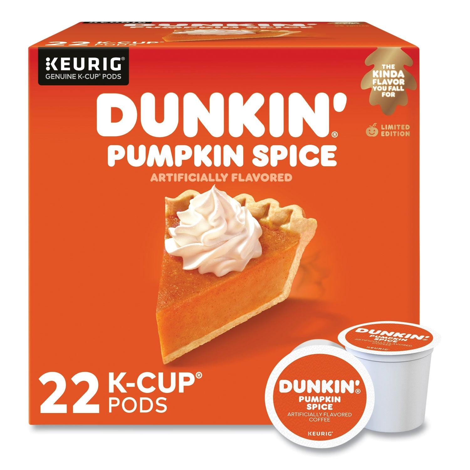 Dunkin' K-Cup Pods | Pumpkin Spice 22/Box