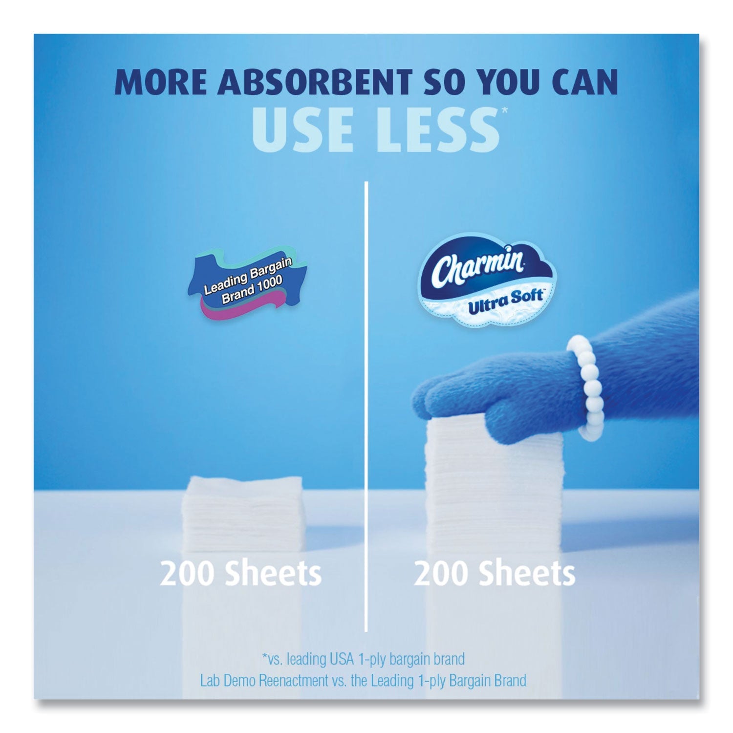 Charmin® Ultra Soft Bathroom Tissue, Septic Safe, 2-Ply, White, 224 Sheets/Roll, 4 Rolls/Pack