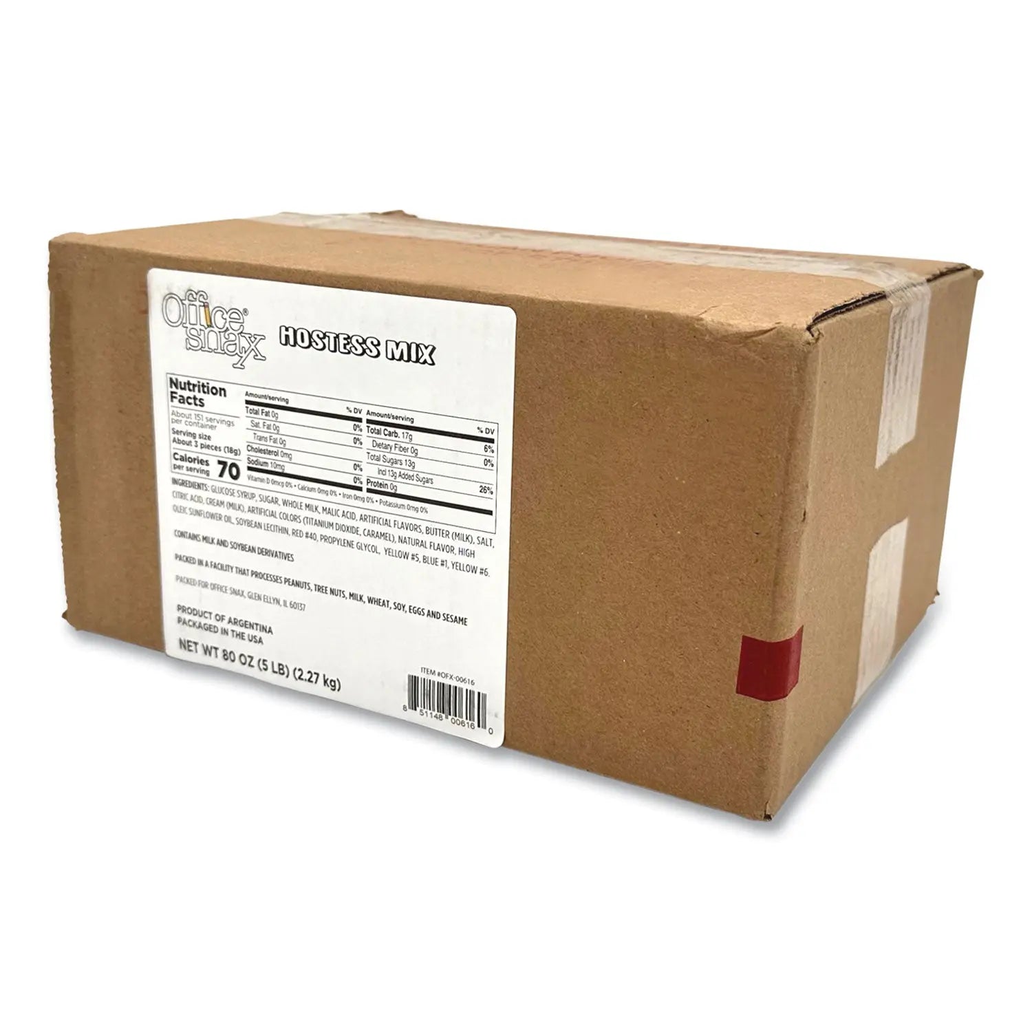 Office Snax® Individually Wrapped Candy Assortments, Assorted Flavors, 5 lb Box