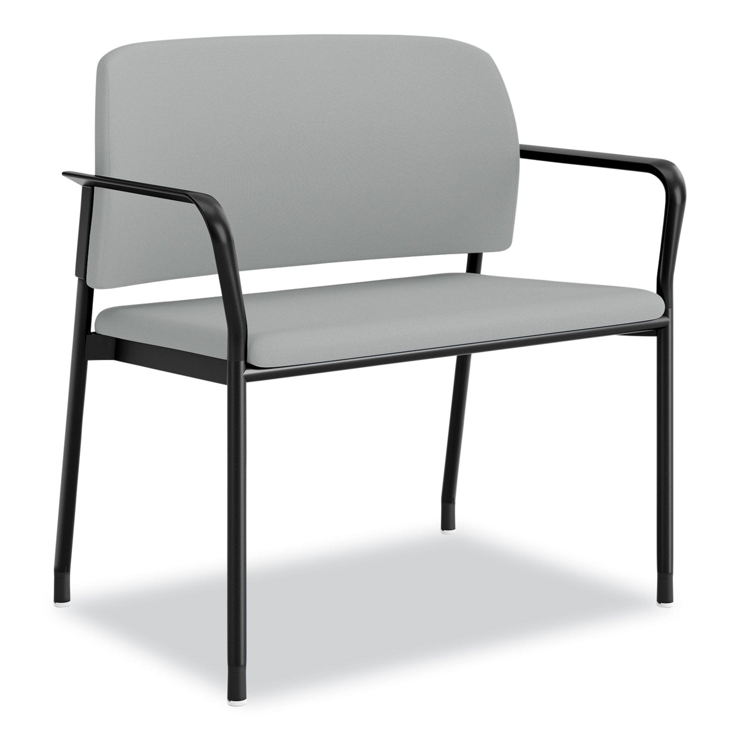 HON® Accommodate Series Bariatric Chair with Arms, 33.5" x 21.5" x 32.5", Flint Seat, Flint Back, Charblack Legs