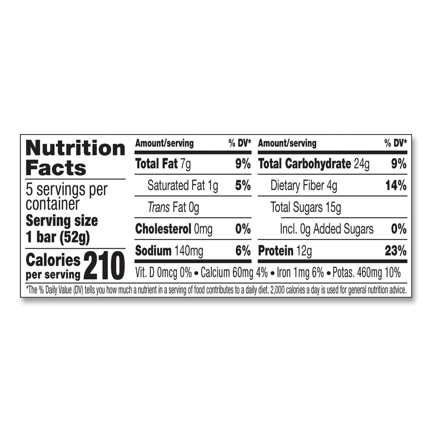 RXBAR® Adult Bars, Blueberry, 1.83 oz Bar, 5 Bars/Box, 2 Boxes/Carton