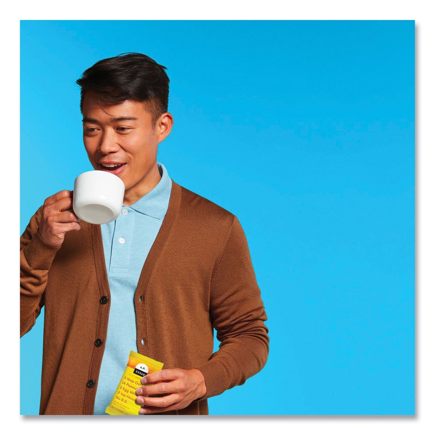 A.M. RXBAR® Adult Bars, Honey Cinnamon Peanut Butter, 1.9 oz Bar, 5 Bars/Packs, 2 Packs/Carton - Bloom Skins