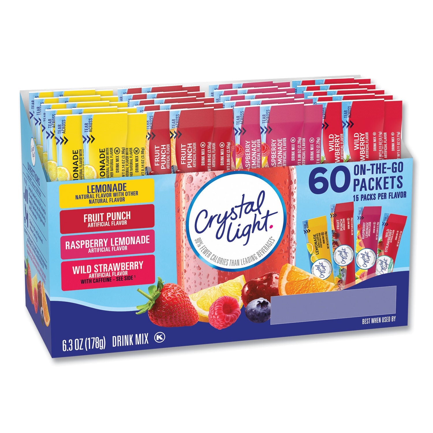 Crystal Light Variety Pack | 60 Drink Mixes