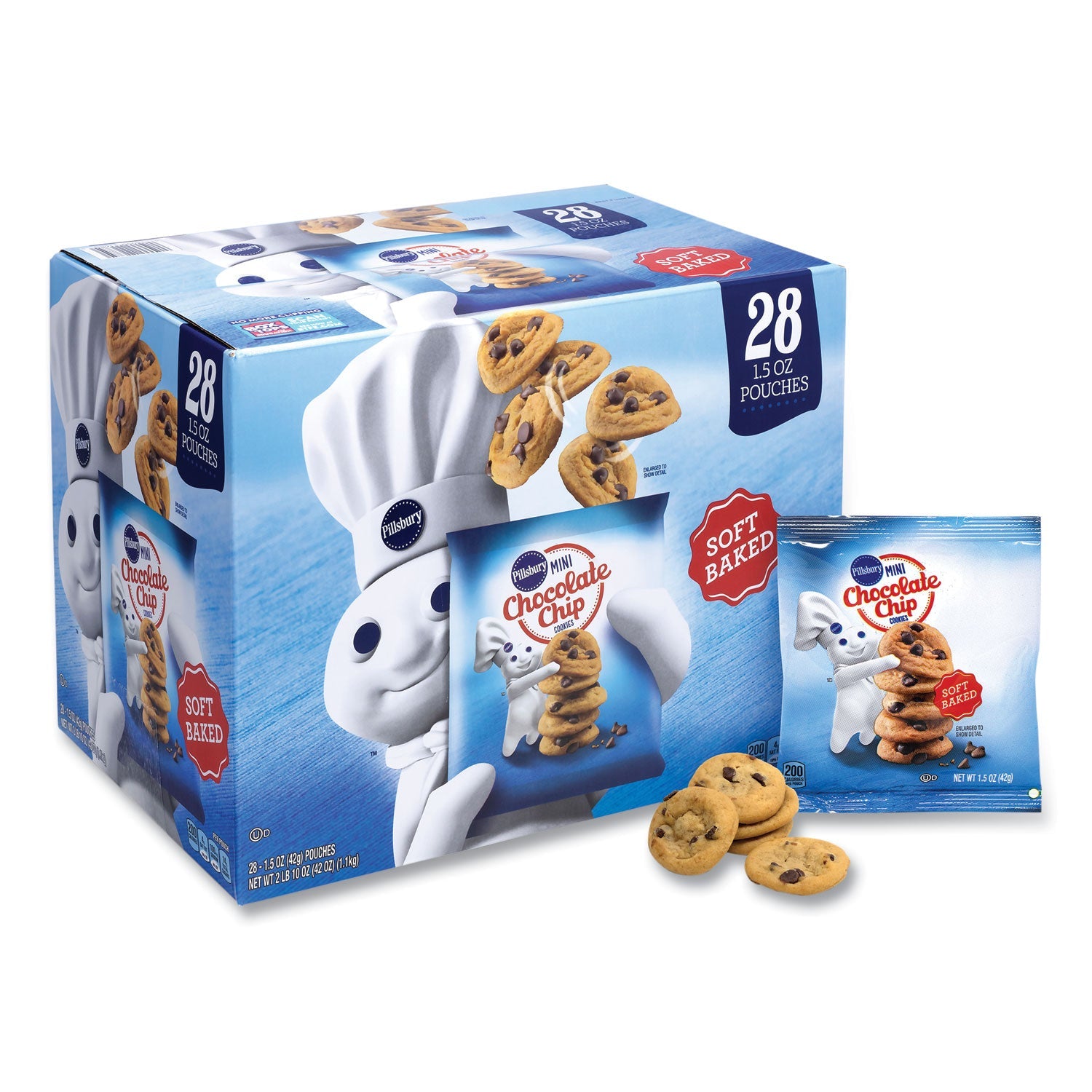 Soft Baked Mini Chocolate Chip Cookies | 28-Pack